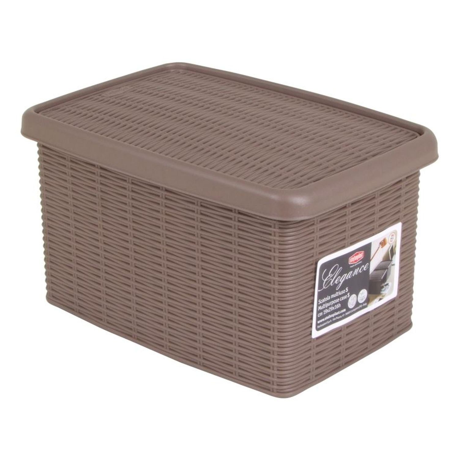 Stefanplast Сховищаsbox Box Elegance taupe Rattanoptik Сховищаsbox Allzweckbox Ordnungsbo