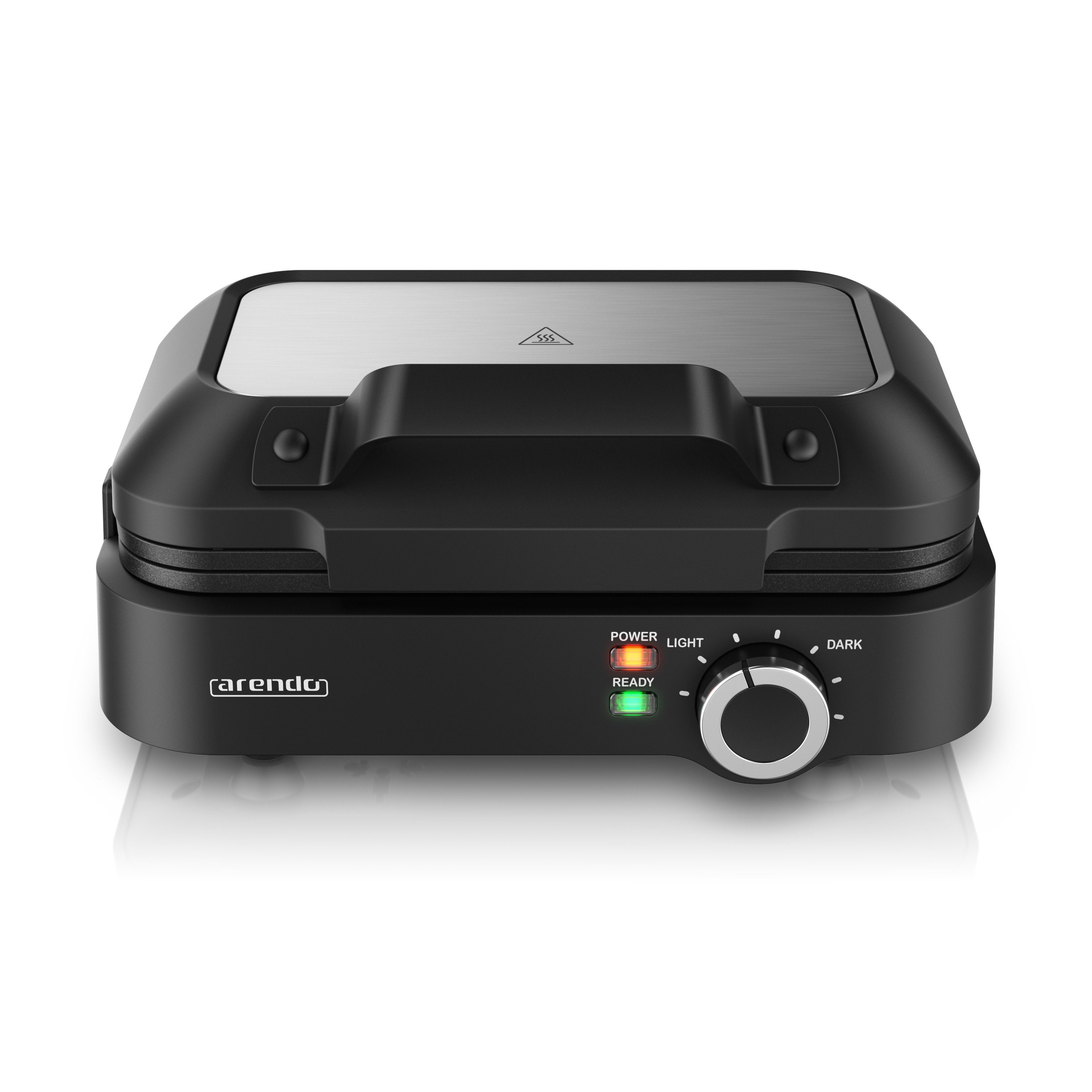 Arendo Waffeleisen Waffelautomat – 2 Waffeln à 12,6 cm-, 1200 W ...