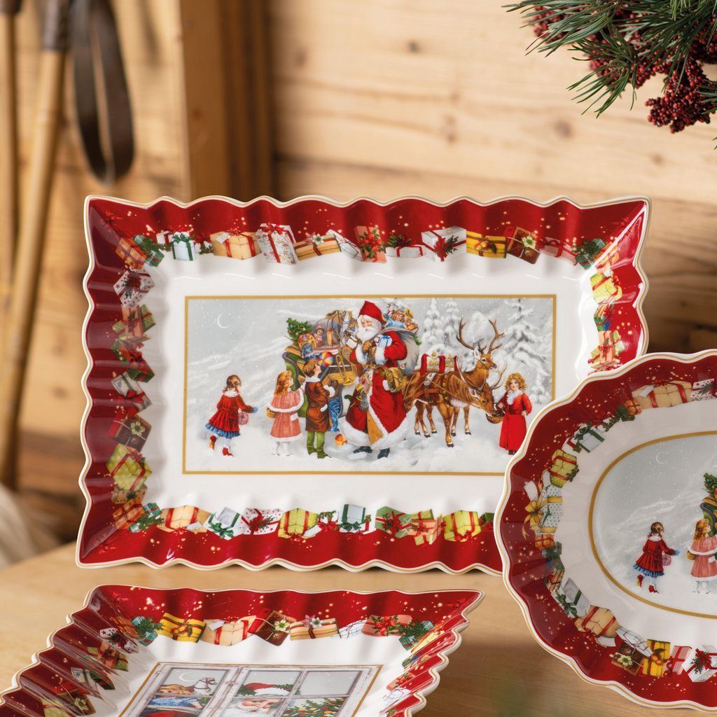Kuchenplatte Tortenplatte und Porzellan, Santa Fantasy Toy's eckig, & (1-tlg) Kinder, Villeroy Boch