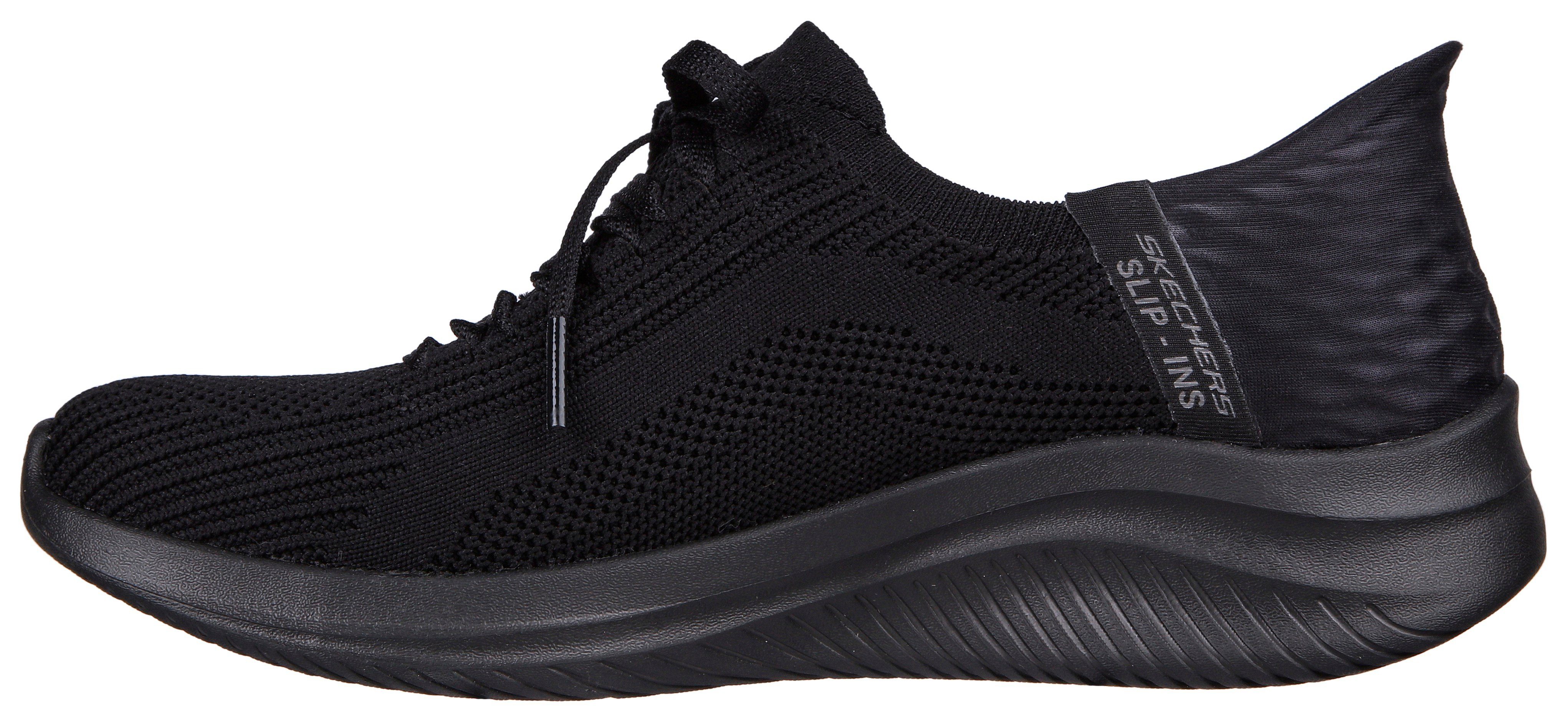 leichten Slip schwarz Ins-Funktion mit Einschlupf 3.0 Slip-On ULTRA FLEX Sneaker Skechers für