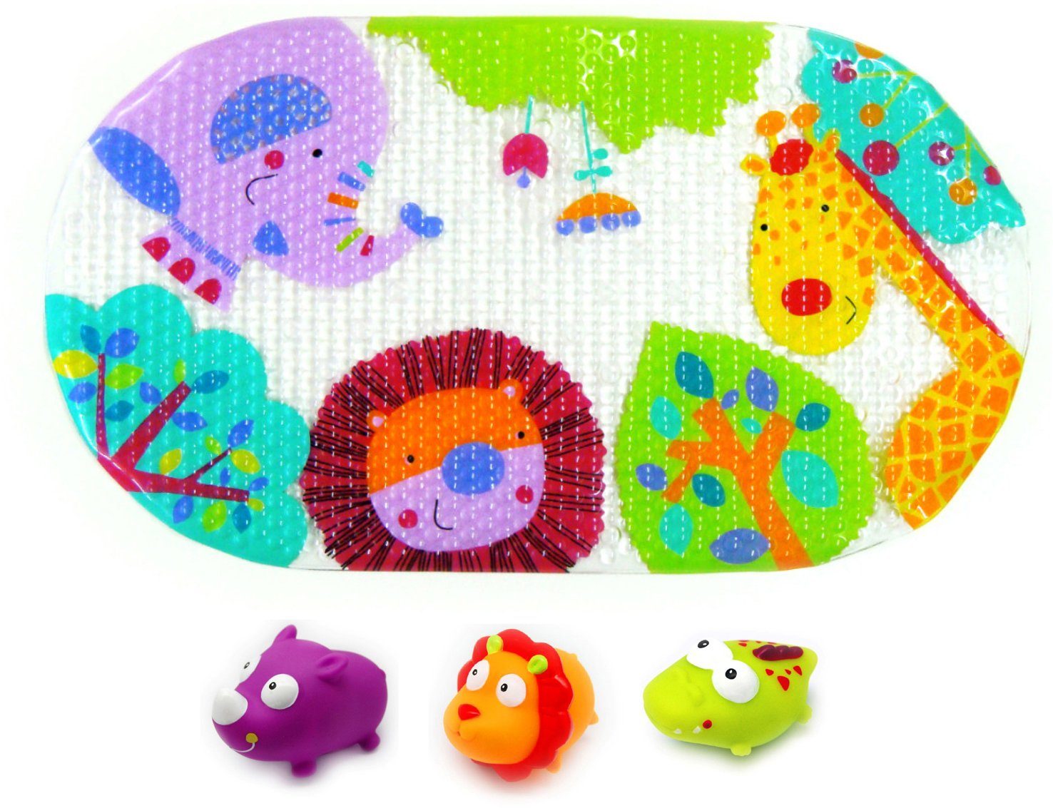 Knorrtoys® Badespielzeug Escabbo® Bademattenset, Dschungelsafari (4-tlg), günstig online kaufen
