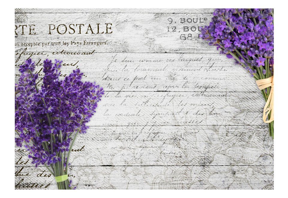 KUNSTLOFT Vliestapete Provence Mail 3.43x2.45 m, matt, lichtbeständige Design Tapete