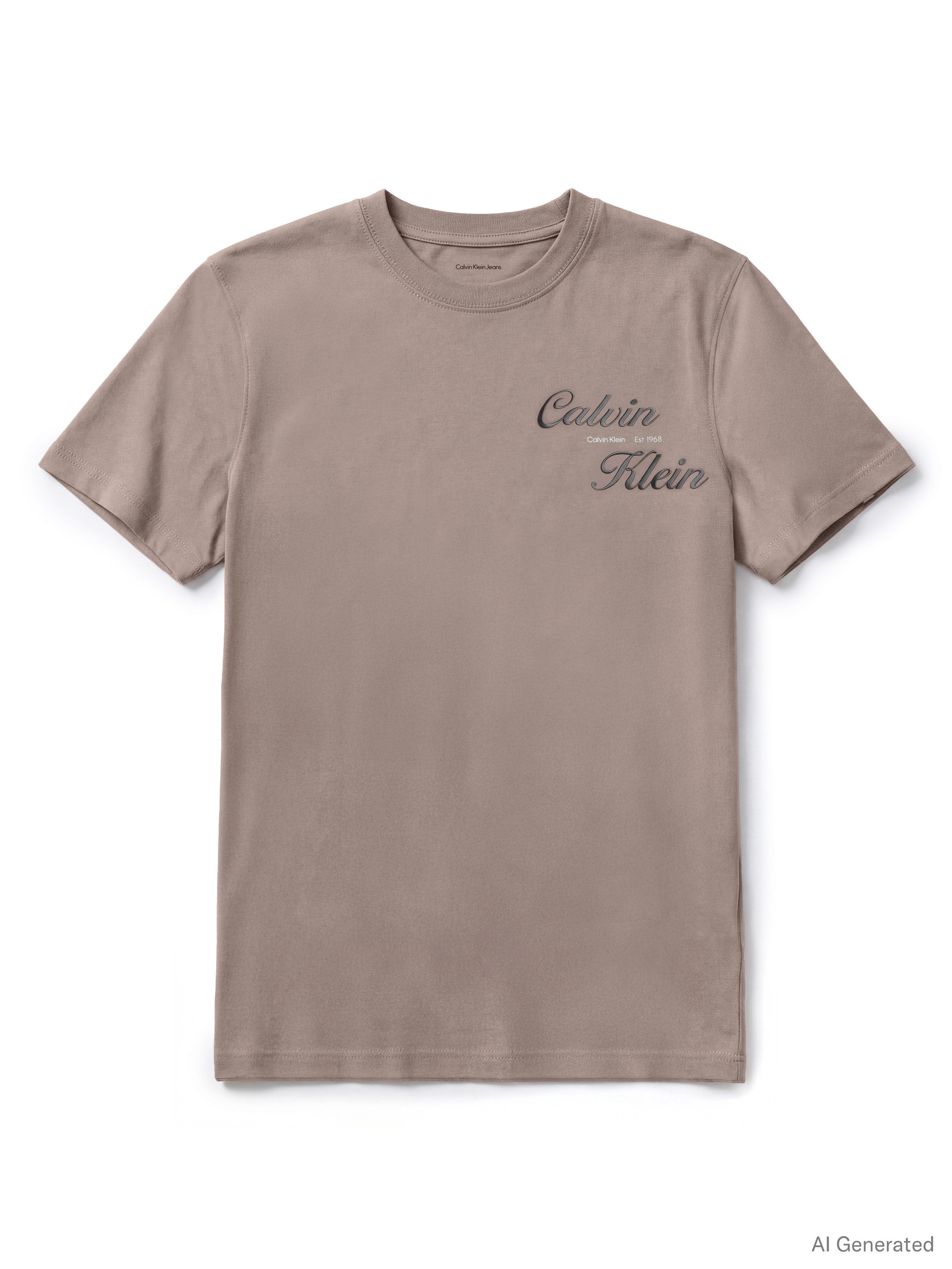 Calvin Klein Jeans T-Shirt CALVIN KLEIN Regular fit mit Print – Bild 4 von 4