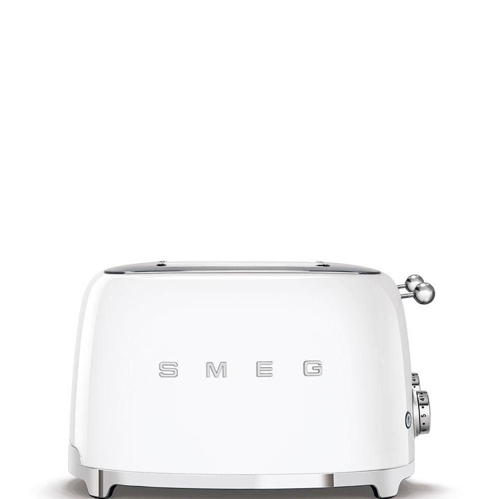 Smeg Toaster TSF03WHEU, 4 kurze Schlitze, 3000 W