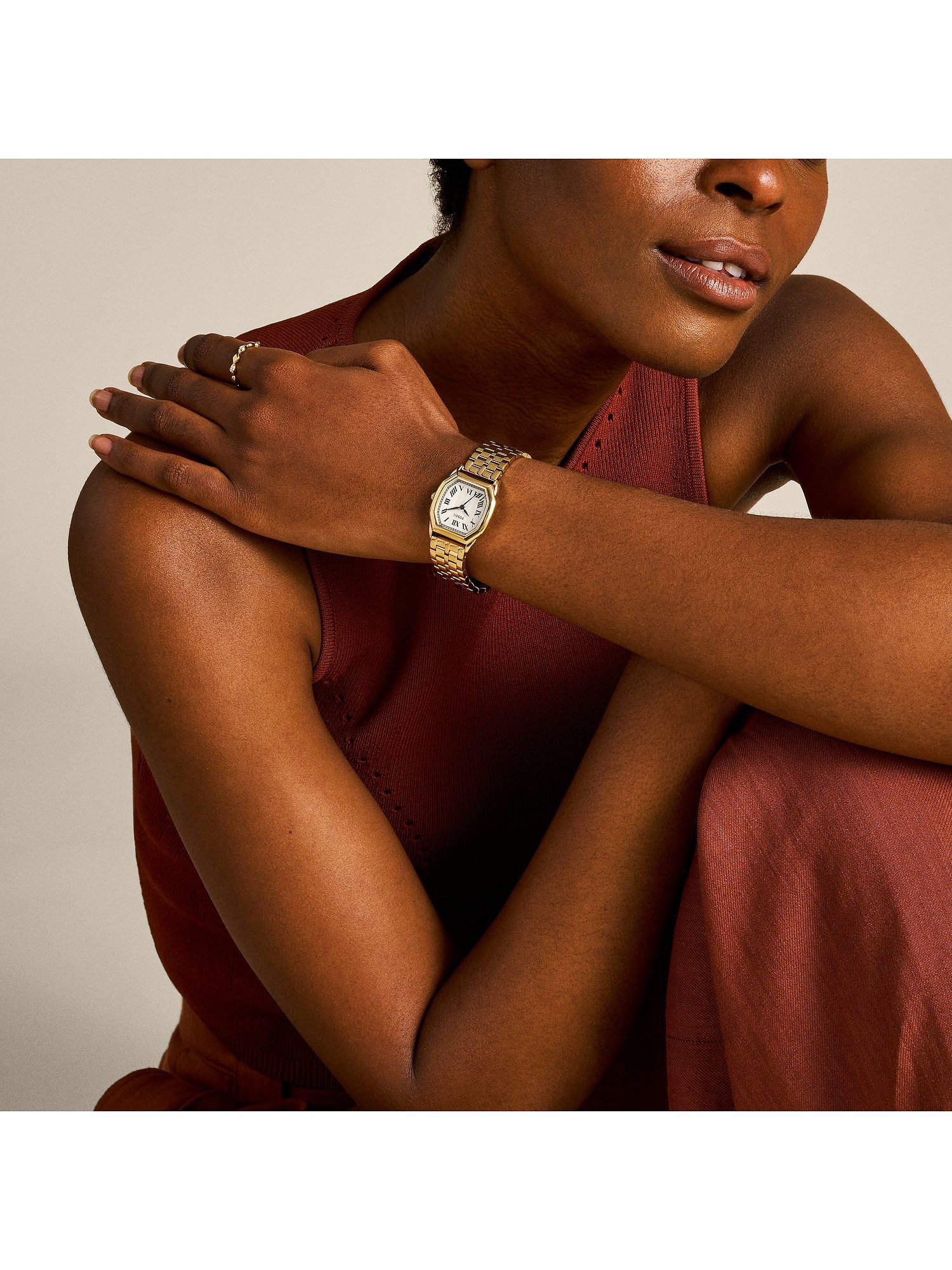 Fossil Quarzuhr Fossil Damen-Uhren Analog Quarz günstig online kaufen