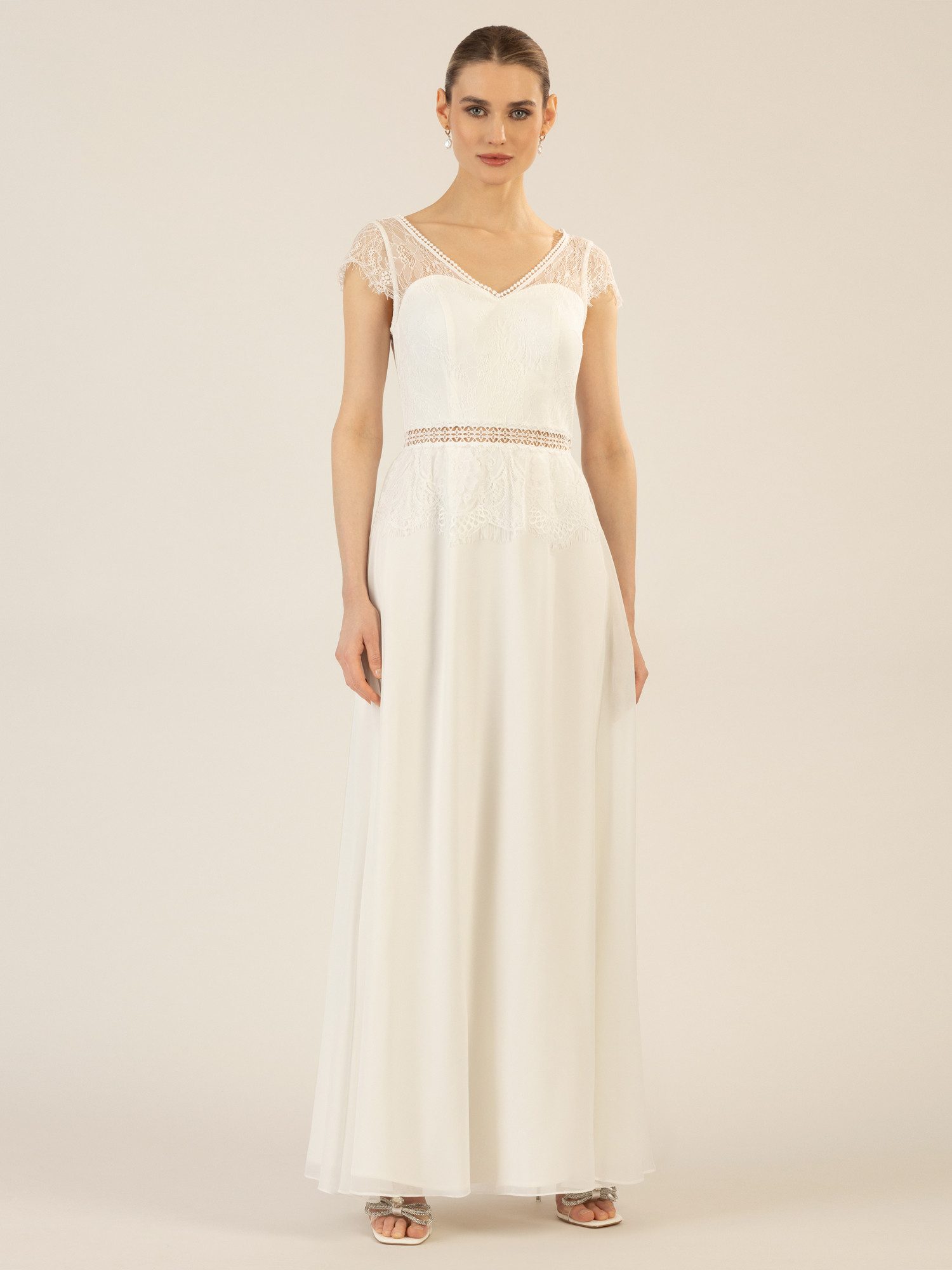 Apart Abendkleid im Materailmix aus weicher günstig online kaufen