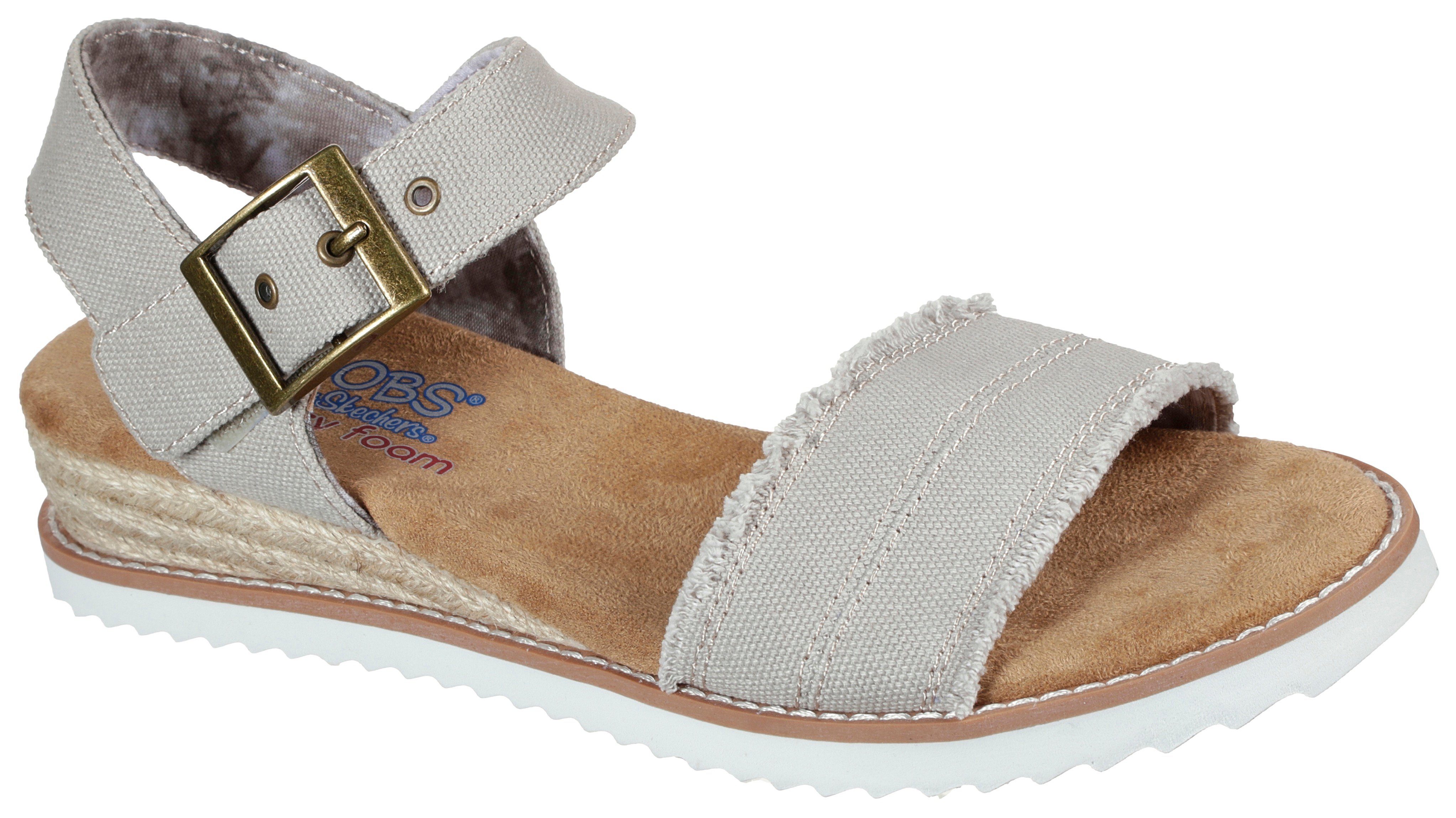 Skechers DESERT KISS vegan Sandale, Sommerschuh, Sandalette, Riemchensandale, mit Memory Foam