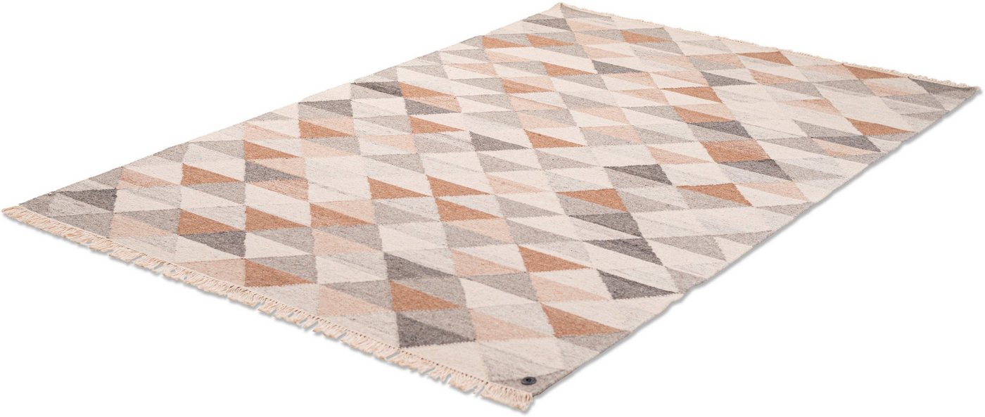 Teppich »Triangle Kelim«, TOM TAILOR, rechteckig, Höhe 5 mm, handgewebt, mit Fransen, Boho-Style, Wohnzimmer-kaufen