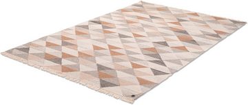 Teppich Triangle Kelim, TOM TAILOR HOME, rechteckig, Höhe: 5 mm, handgewebt, mit Fransen, Boho-Style