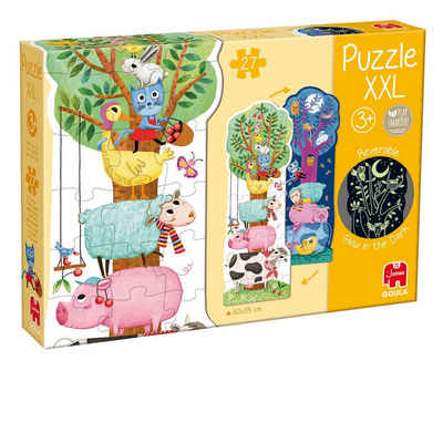 Goula Puzzle Goula 50217 Tag & Nacht XXL 27 Teile Puzzle, 27 Puzzleteile, Made in Europe