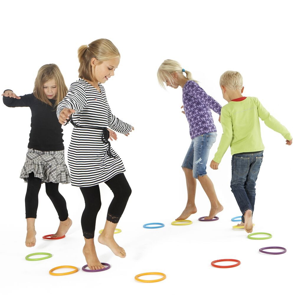 Gonge Spiel Bewegungsspiel Activity Rings, Flexible Ringe für viele fantasievolle Bewegungsspiele