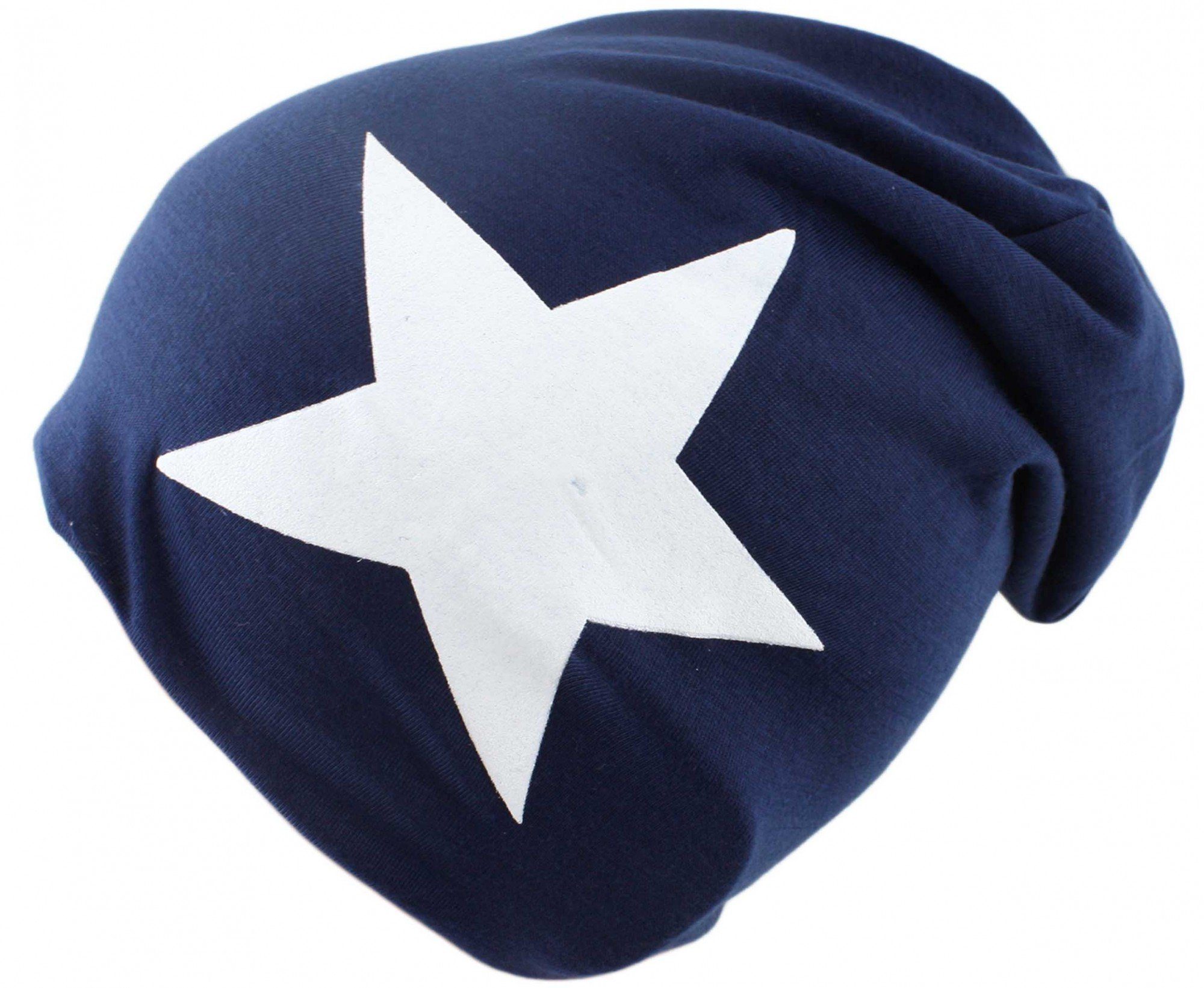 Sonia Originelli Beanie Beanie Mütze Kleinkind "Stern" Kindermütze marine-blau