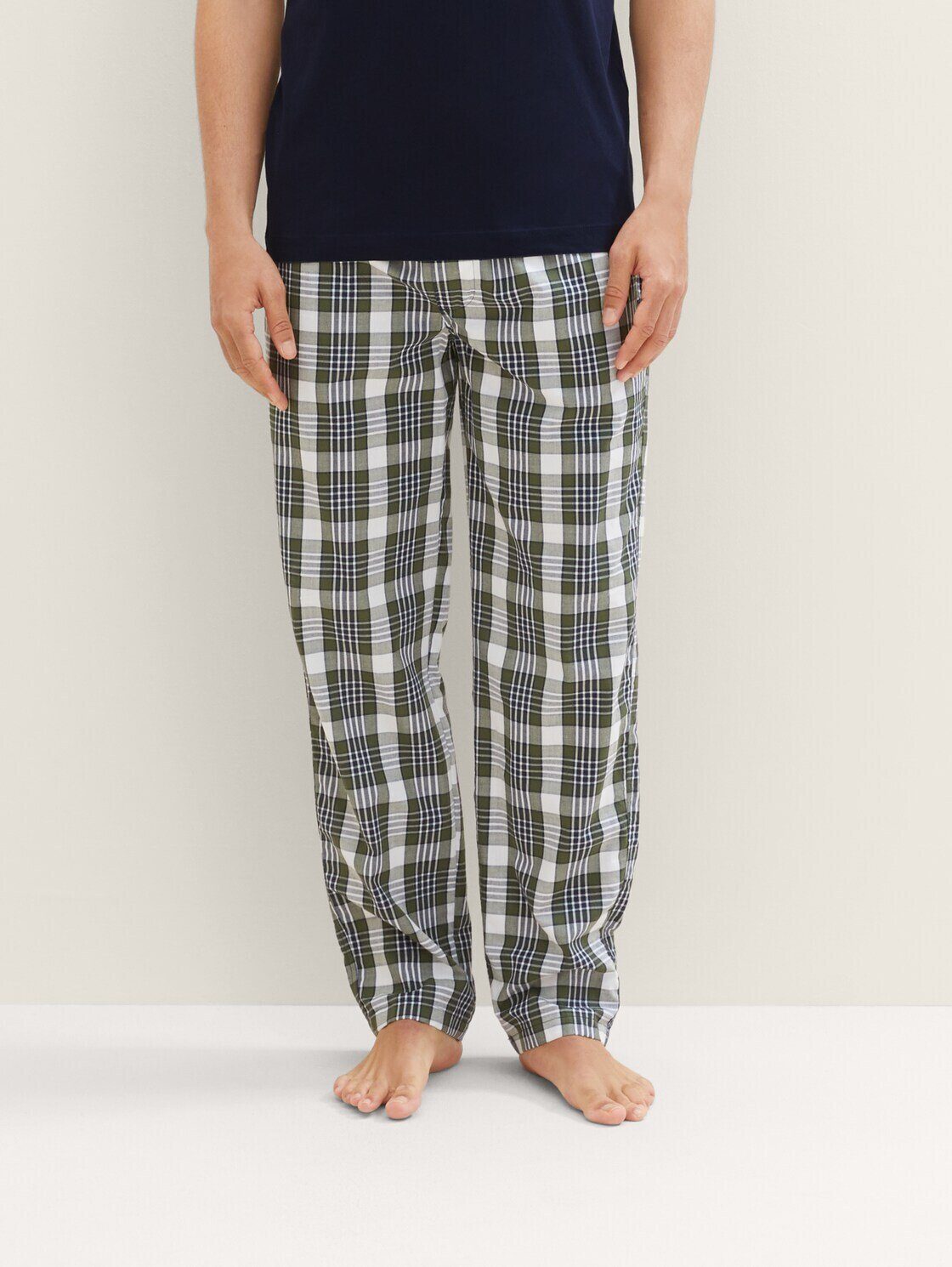 TOM TAILOR Schlafhose Pyjamahose mit Karomuster
