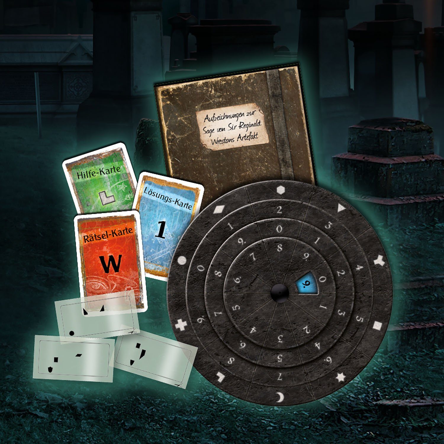 Kosmos Spiel EXIT, Der Friedhof der Finsternis, Rätselspiel, Made in Germany