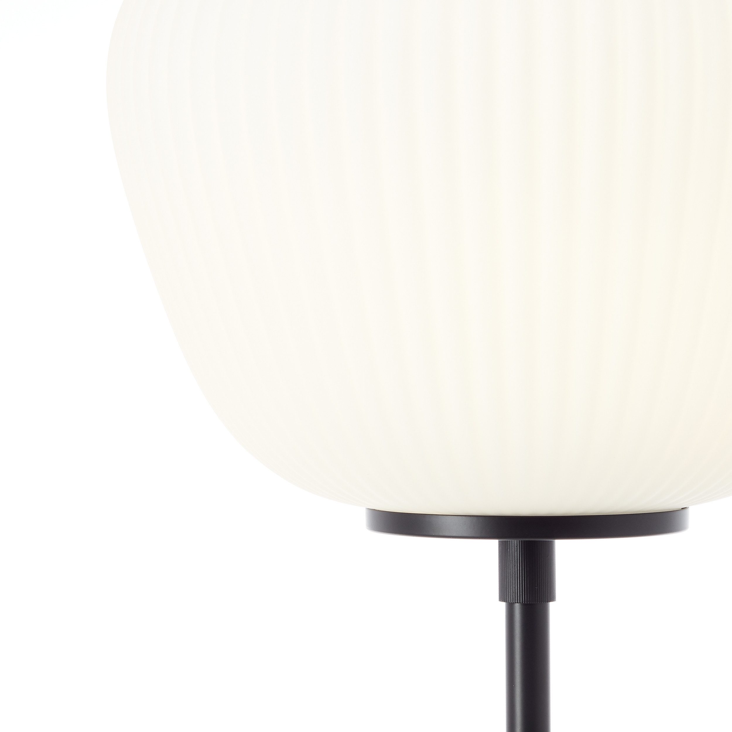 Lightbox Stehlampe, ohne Leuchtmittel, Stehlampe mit geriffeltem Opalglas, 140 x 35 cm, E27
