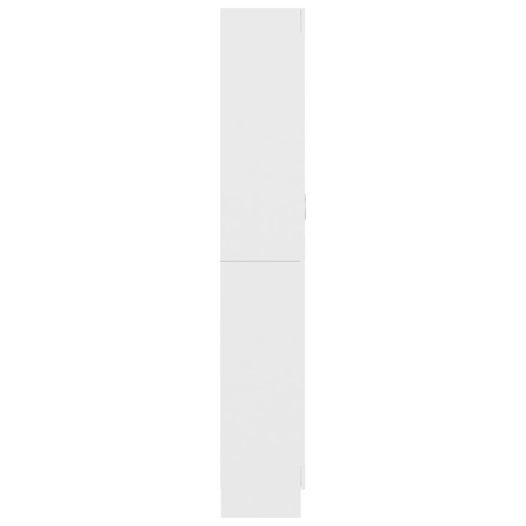 Vitrinenschrank furnicato Bücherregal 82,5x30,5x185,5 cm Holzwerkstoff Weiß