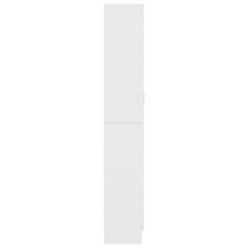 furnicato Bücherregal Vitrinenschrank Weiß 82,5x30,5x185,5 cm Holzwerkstoff