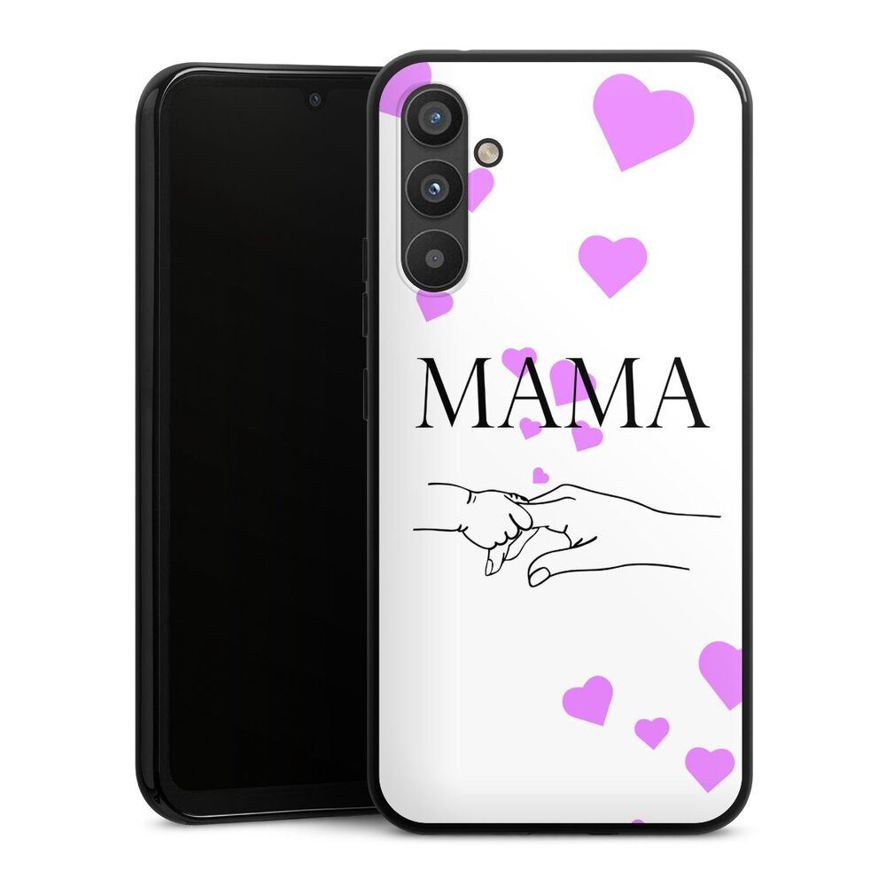 DeinDesign Handyhülle Muttertag Mama Familie Muttertag-Mama und kinder, Samsung Galaxy A34 5G Silikon Hülle Bumper Case Handy Schutzhülle