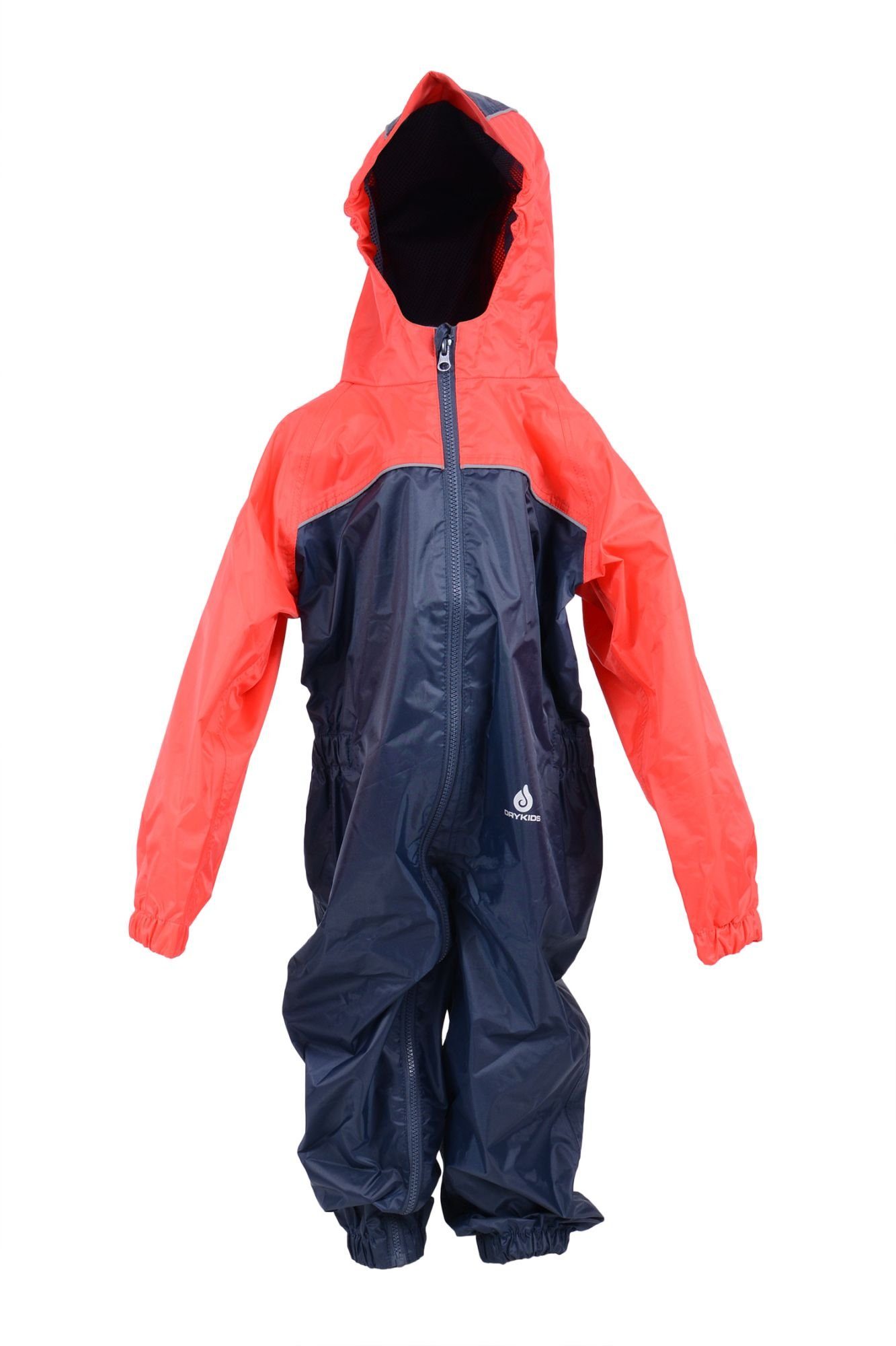 DRY KIDS Regenanzug (1-tlg), Wasserdichter Regenanzug für Kinder,  reflektierende Regenbekleidung | Regenanzüge