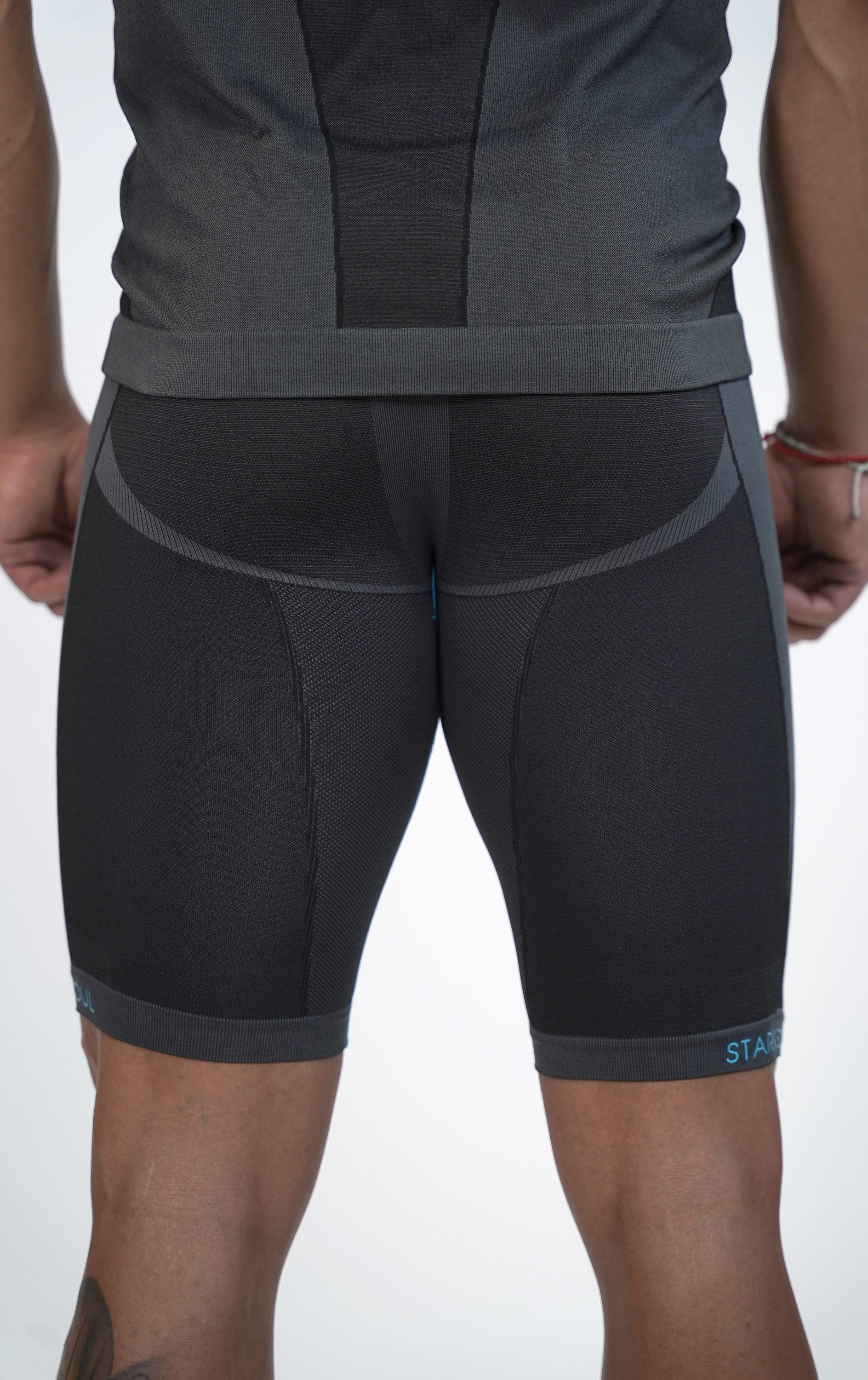 Stark Soul® Radlerhose Funktionstights, Seamless, Base Layer, Herren mit speziellen Funktionszonen
