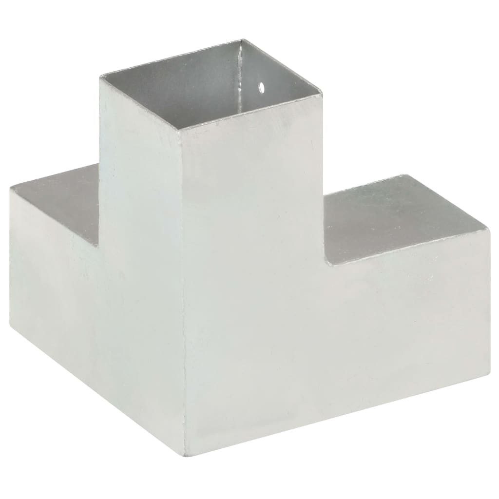 vidaXL Zaunpfosten Pfostenverbinder Y-Form Verzinktes Metall 81 x 81 mm, (1-St)