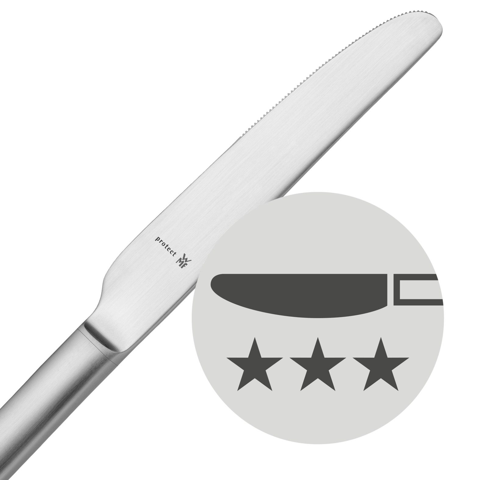 WMF Besteck-Set Corvo Dessertbesteck-Set, 12-teilig, Cromargan protect® (12-tlg), 6 Personen, Cromargan protect, Corvo