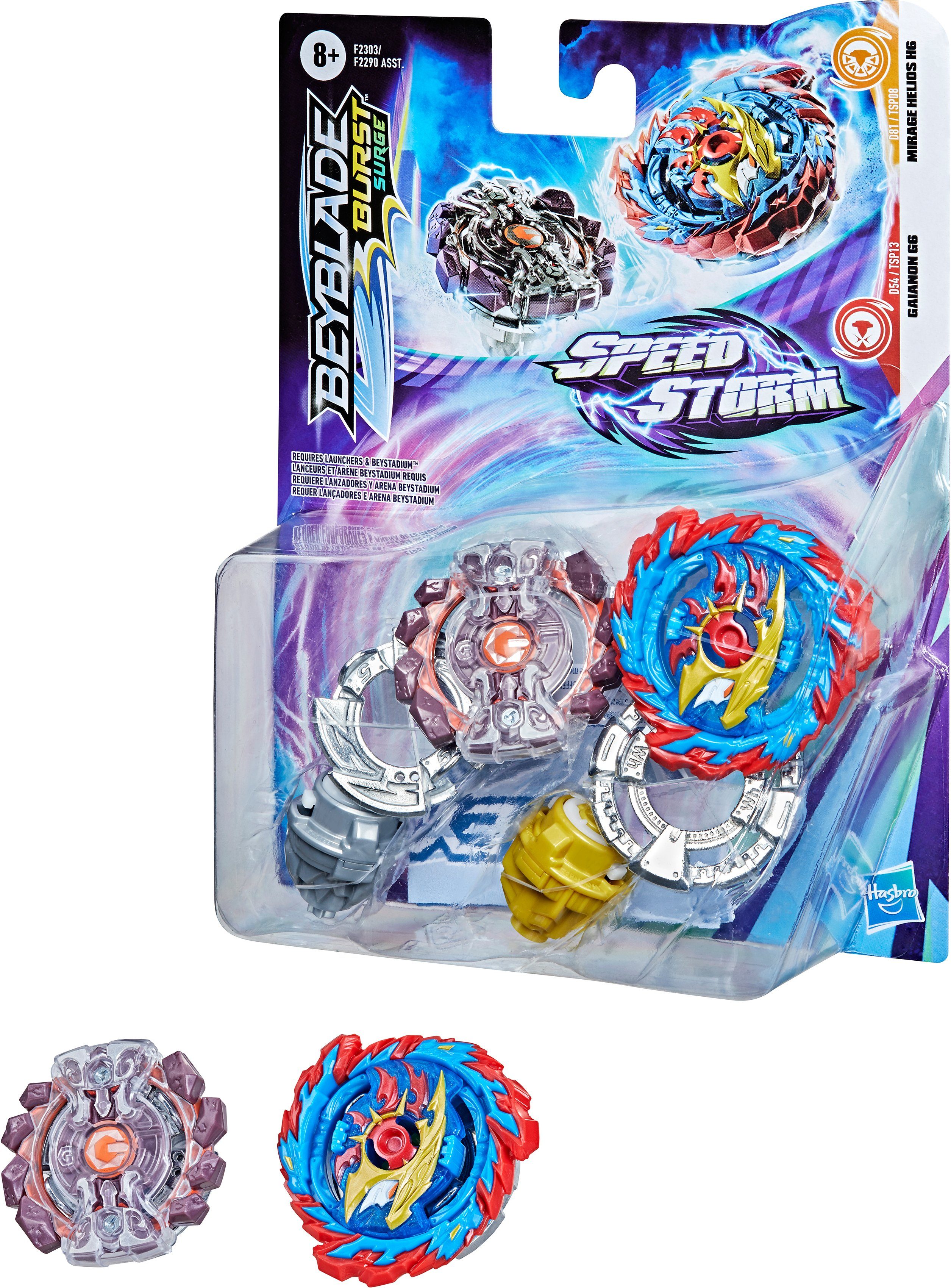 Image of Hasbro Kreisel »Beyblade Burst Surge Speedstorm MIRAGE HELIOS H6 AND GAIANON G6«