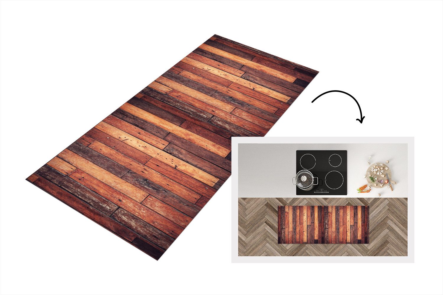 MuchoWow Küchenläufer Regal - Vintage - günstig online kaufen