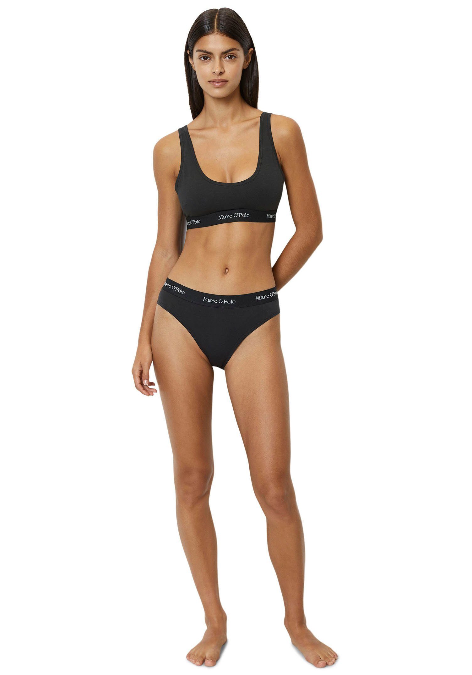 Marc O'Polo Bustier Essentials Woven mit schlichtem Unterbrustprint