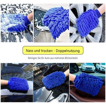 MATCC Reinigungsbürsten-Set, (30-tlg), Autowaschset Felgenbürste, Handtücher