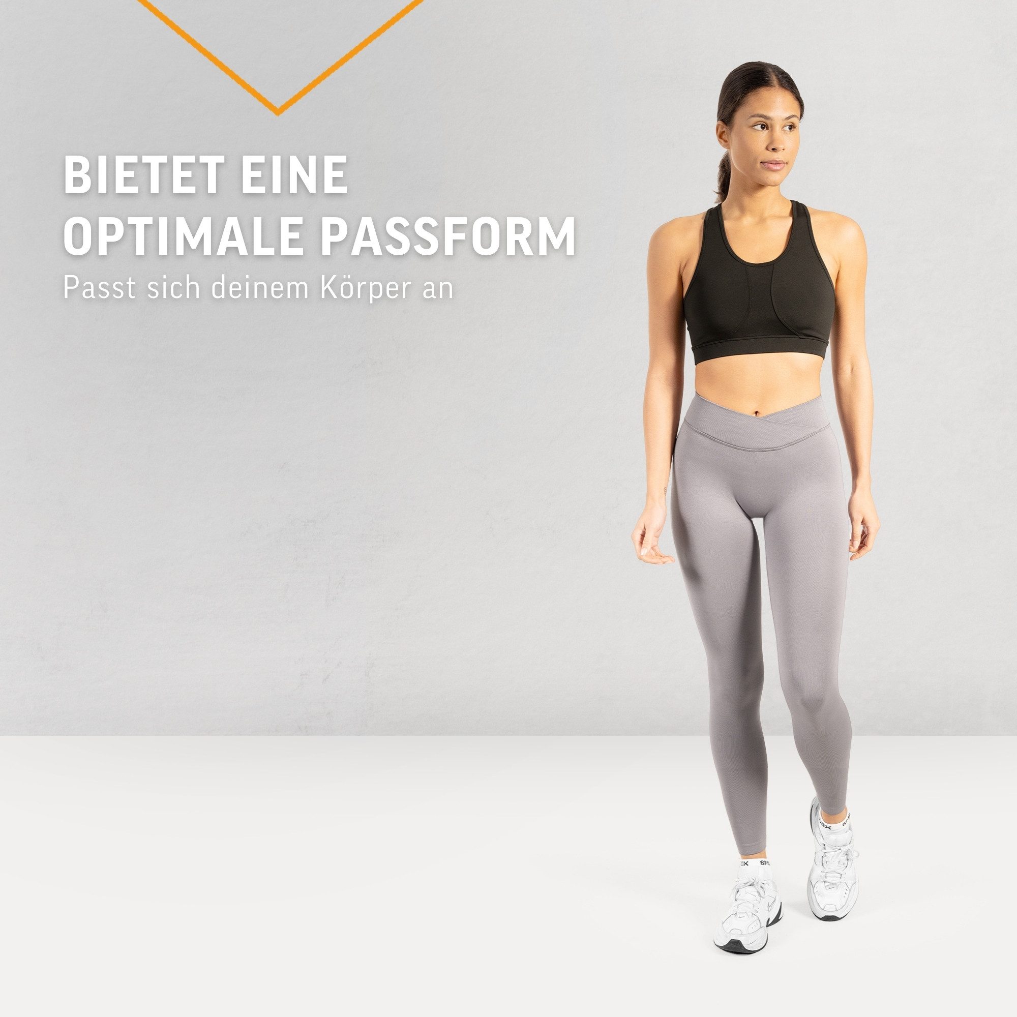 Smilodox Leggings Silvia, High Waist Sporthose Blickdicht Yogahose Booty Scrunch Leggings Damen Seamless Smilodox Label Fitness