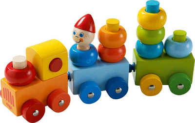 Haba Spielzeug-Eisenbahn Entdeckerzug Farbkringel, aus Holz; Made in Germany