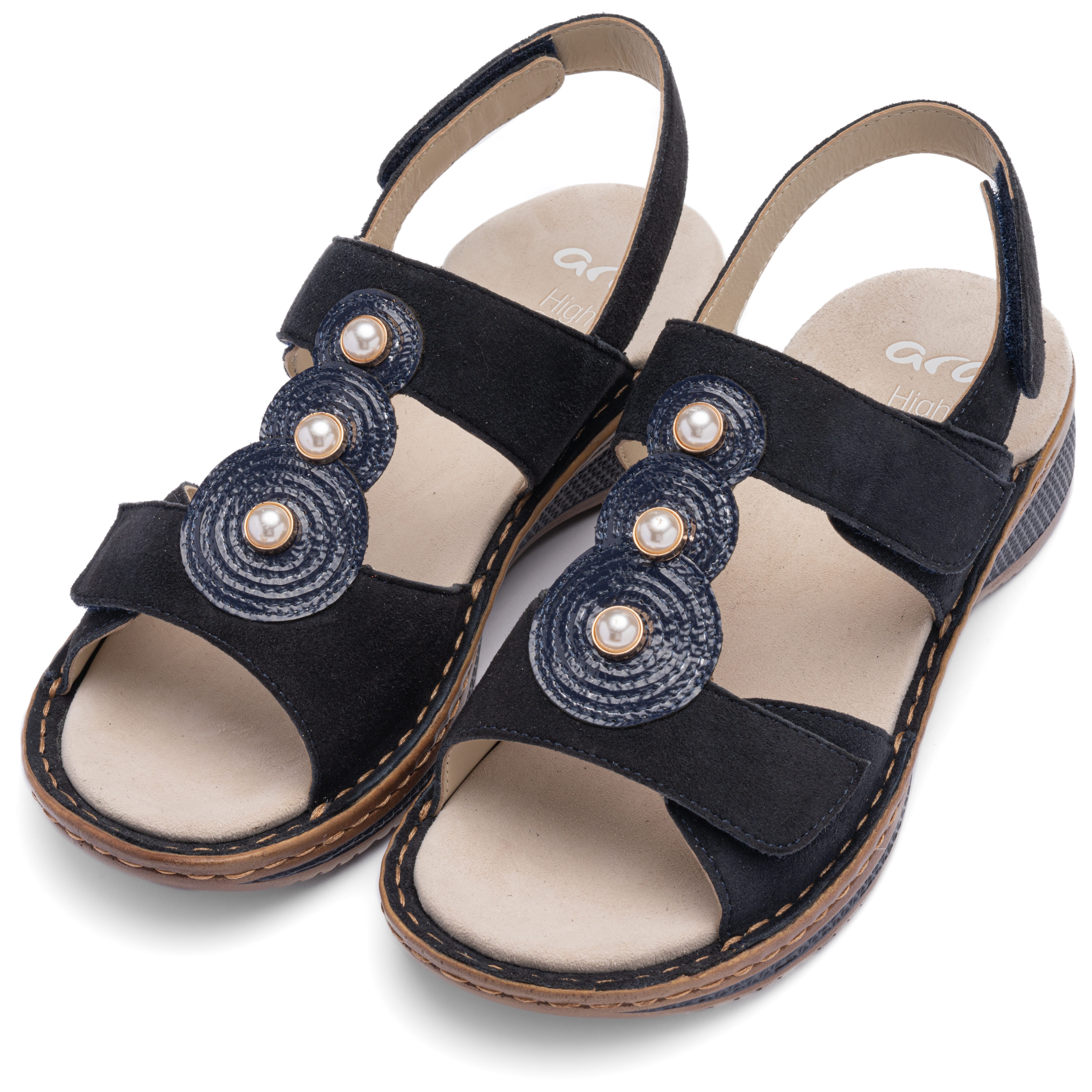 Ara HAWAII Riemchensandale Keilabsatz, Sommerschuh, Bequemschuh in Weite G (weit)