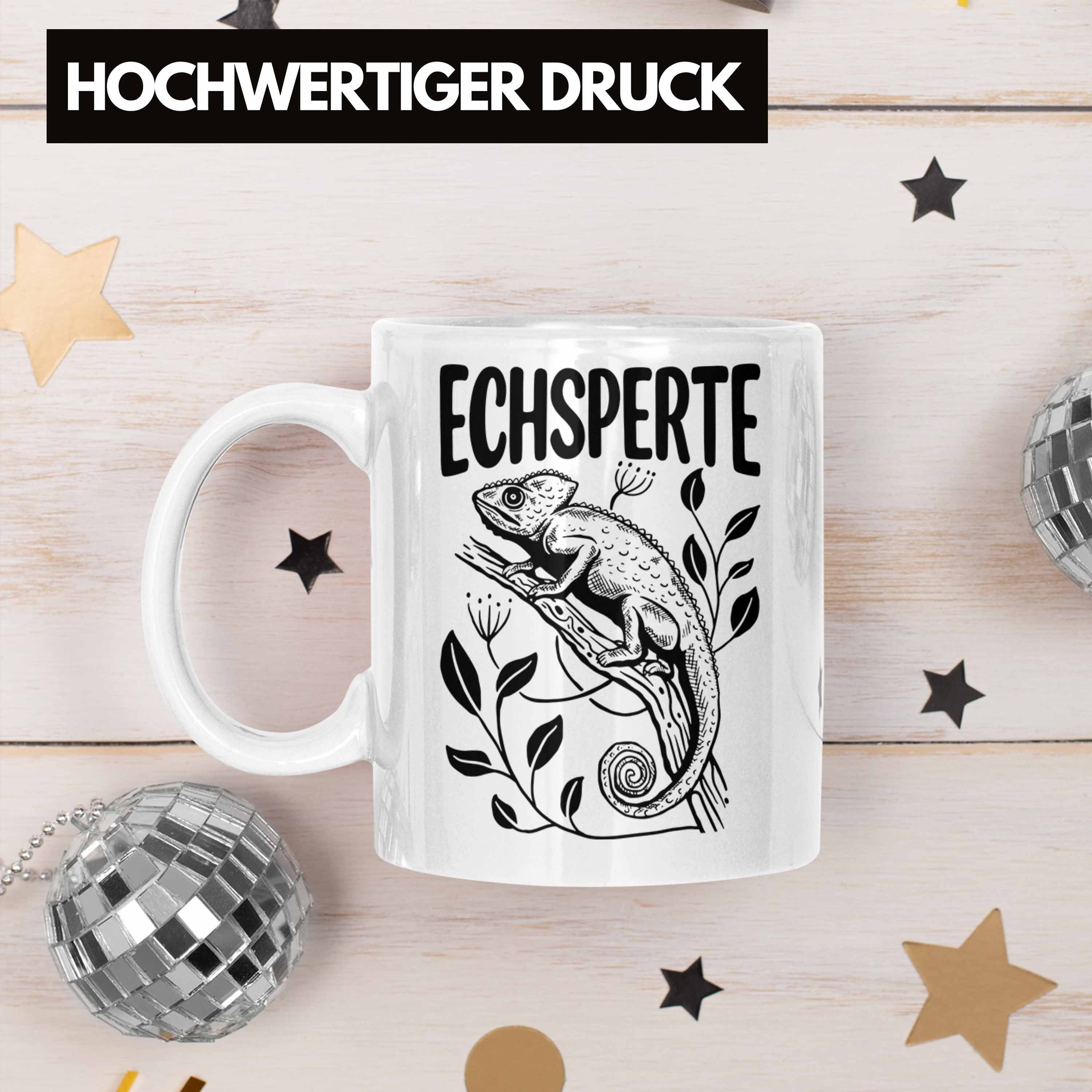 Trendation Tasse Trendation - Echsperte Tasse Geschenk Reptilien Amphibien Eidechse Cha