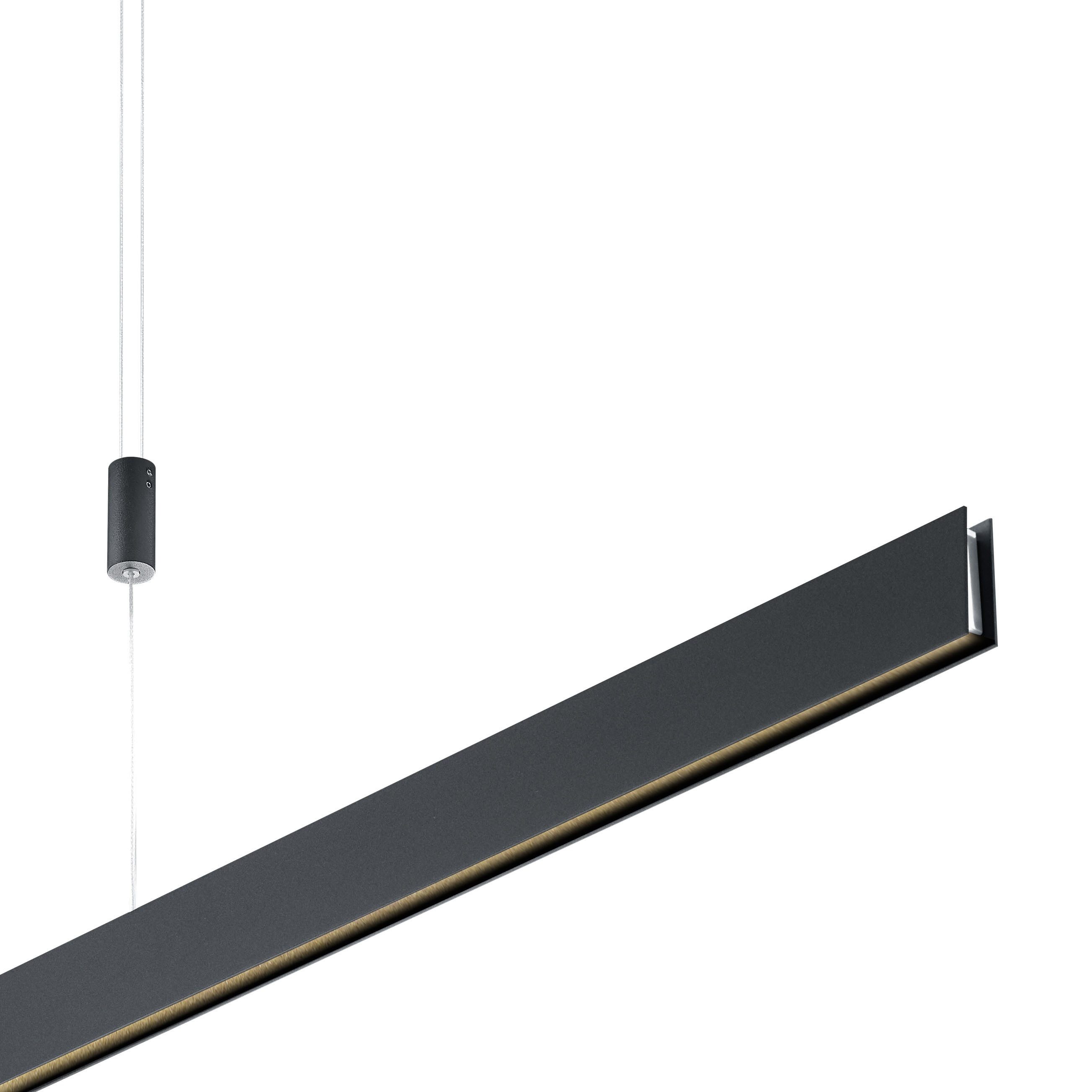 HELL höllisch gutes Licht LED Pendelleuchte DELTA, LED fest integriert, Warmweiß, dimmbar über Wanddimmer, Höhenverstellbar