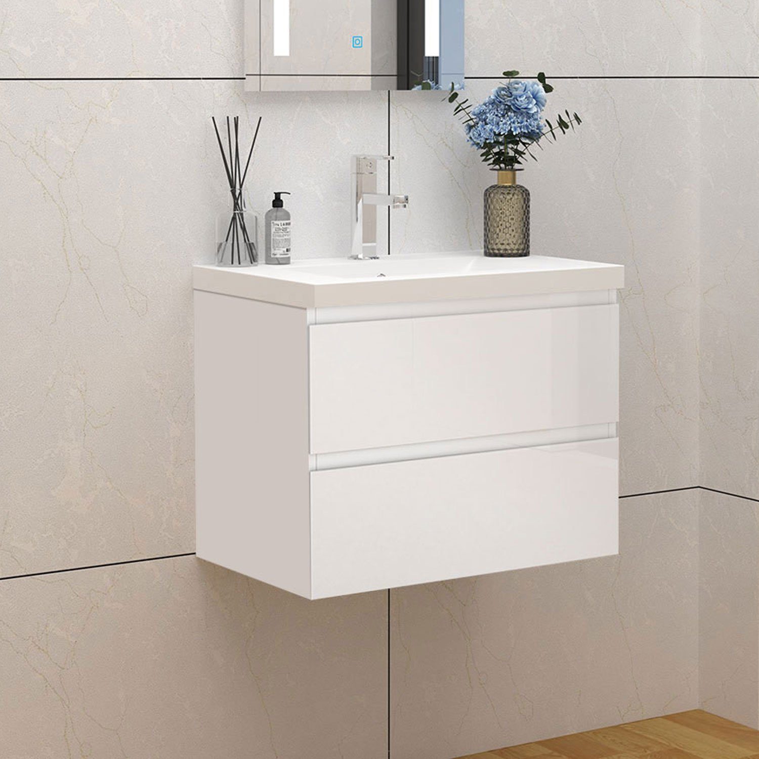 duschspa Waschtisch Waschbecken mit Unterschrank 50 cm günstig online kaufen