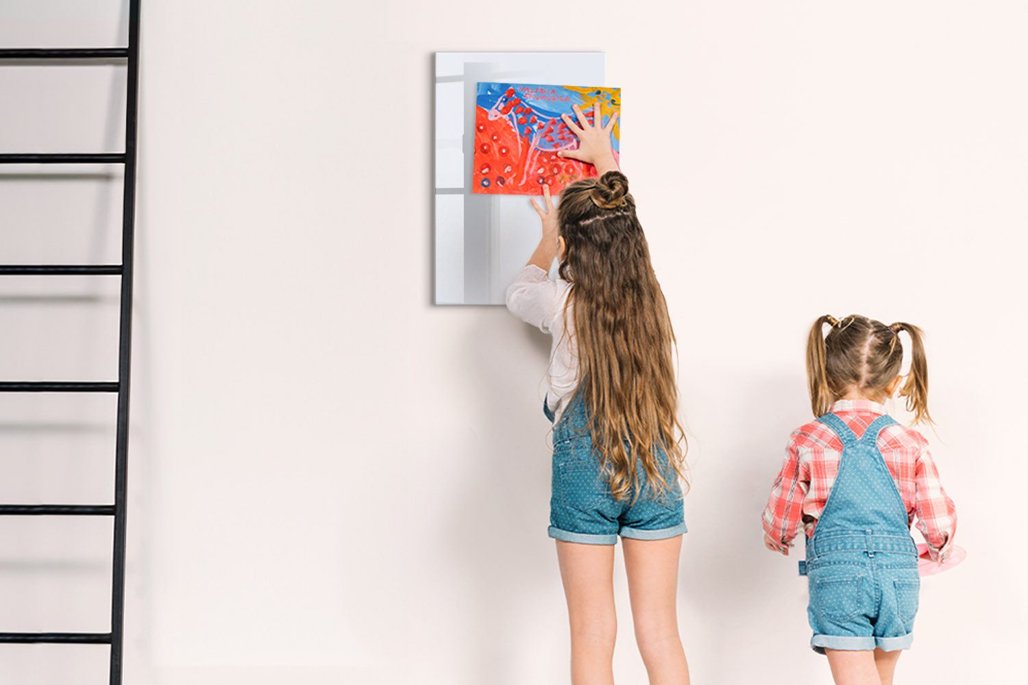 Tulup Magnettafel Memoboard aus Glas Notiztafel mit 5 Magneten, Marker und Schwamm – Bild 4 von 5