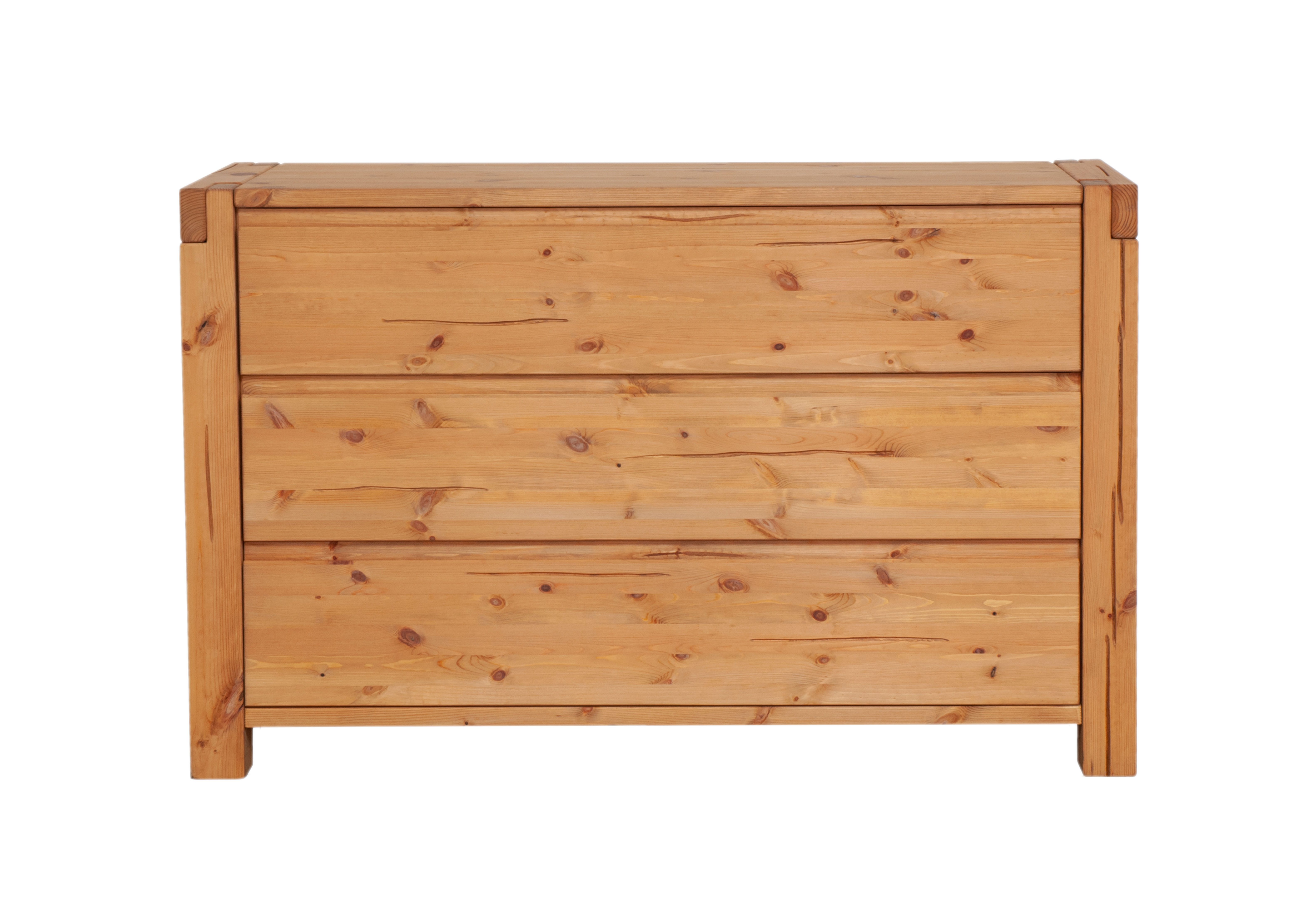 Woodroom Kommode Thun (Maße: 138 × 88 × 44 cm), Sideboard, Anrichte, massive Kiefer eichefarbig honig gebeizt & geölt