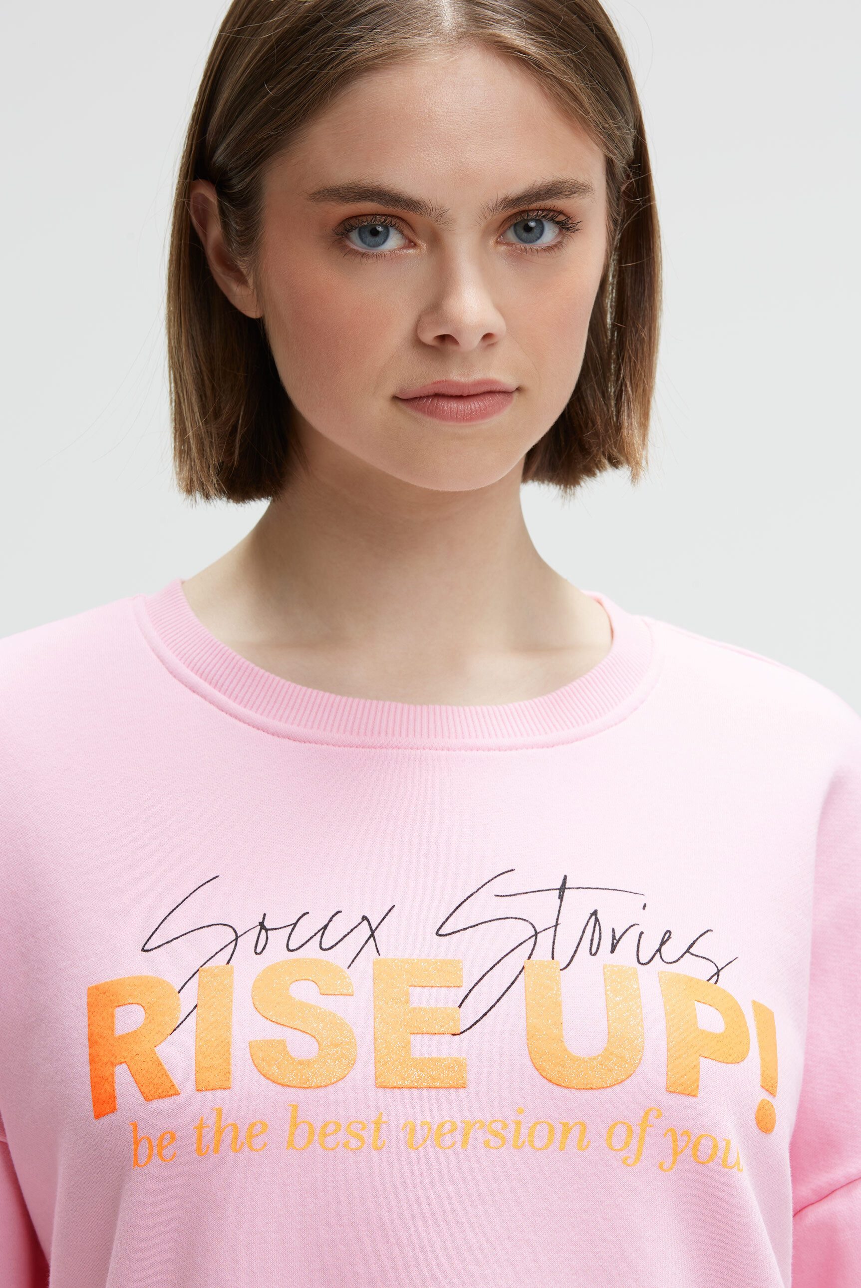 SOCCX Sweater mit Seitenschlitze