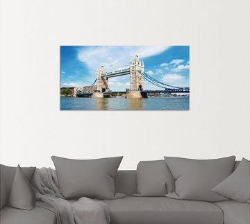 Artland Wandbild London Tower Bridge, Brücken (1 St), als Alubild, Outdoorbild, Leinwandbild in verschied. Größen