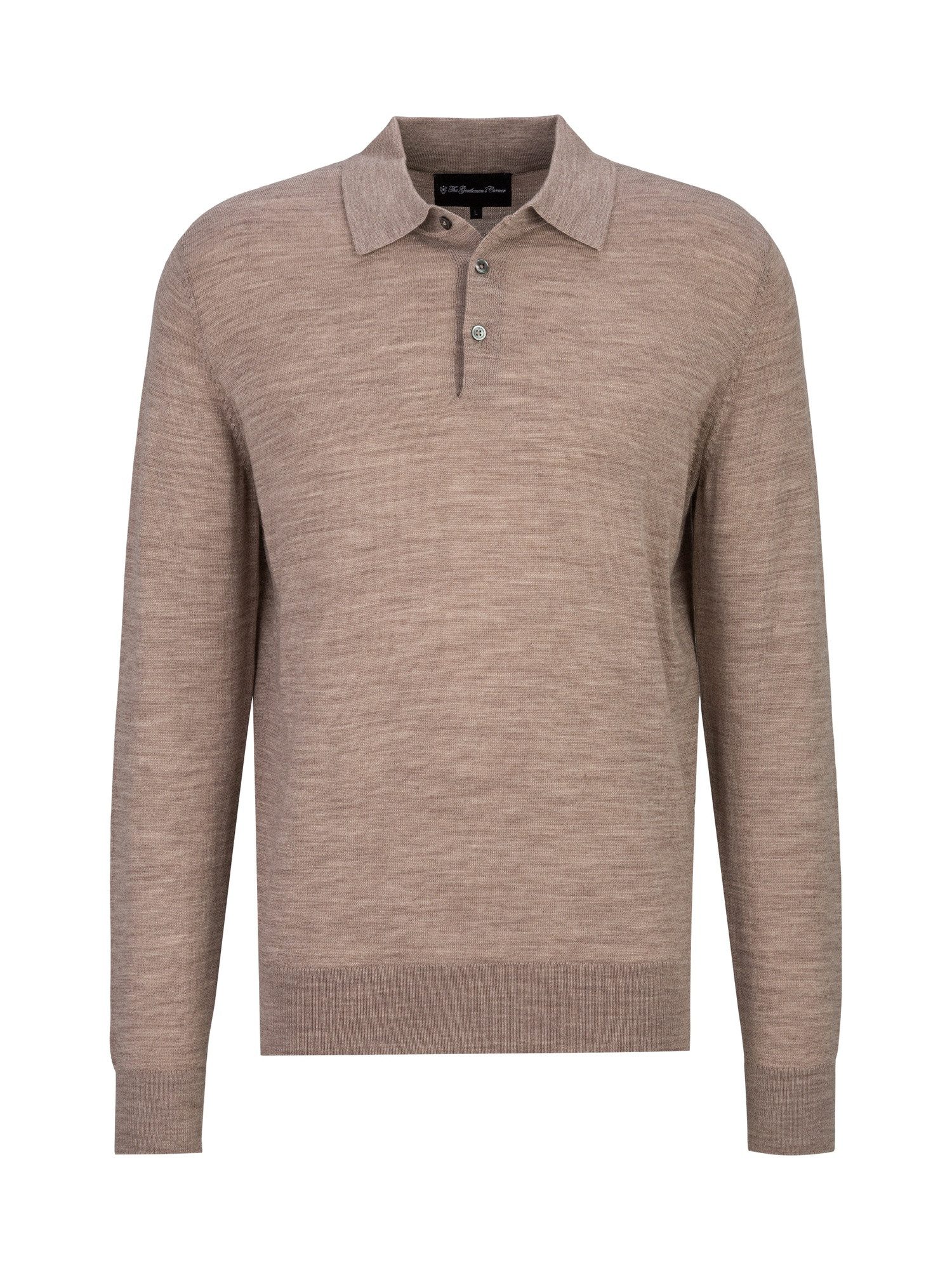 Gentlemen's Corner Strickpullover NATE Herren, aus Merinowolle mit Henley-Ausschnitt