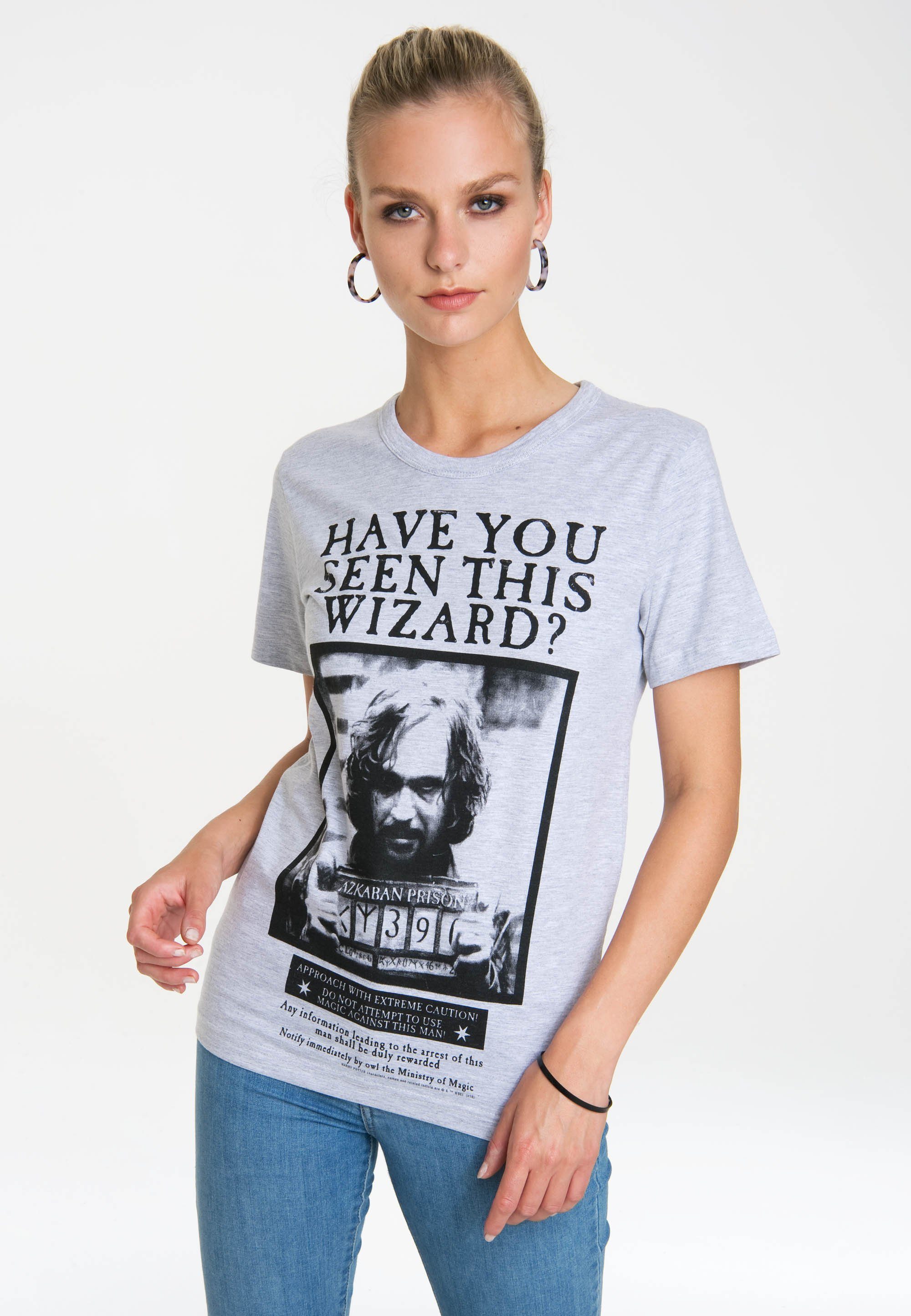 mit lizenziertem T-Shirt LOGOSHIRT Sirius Potter Harry Black Originaldesign -