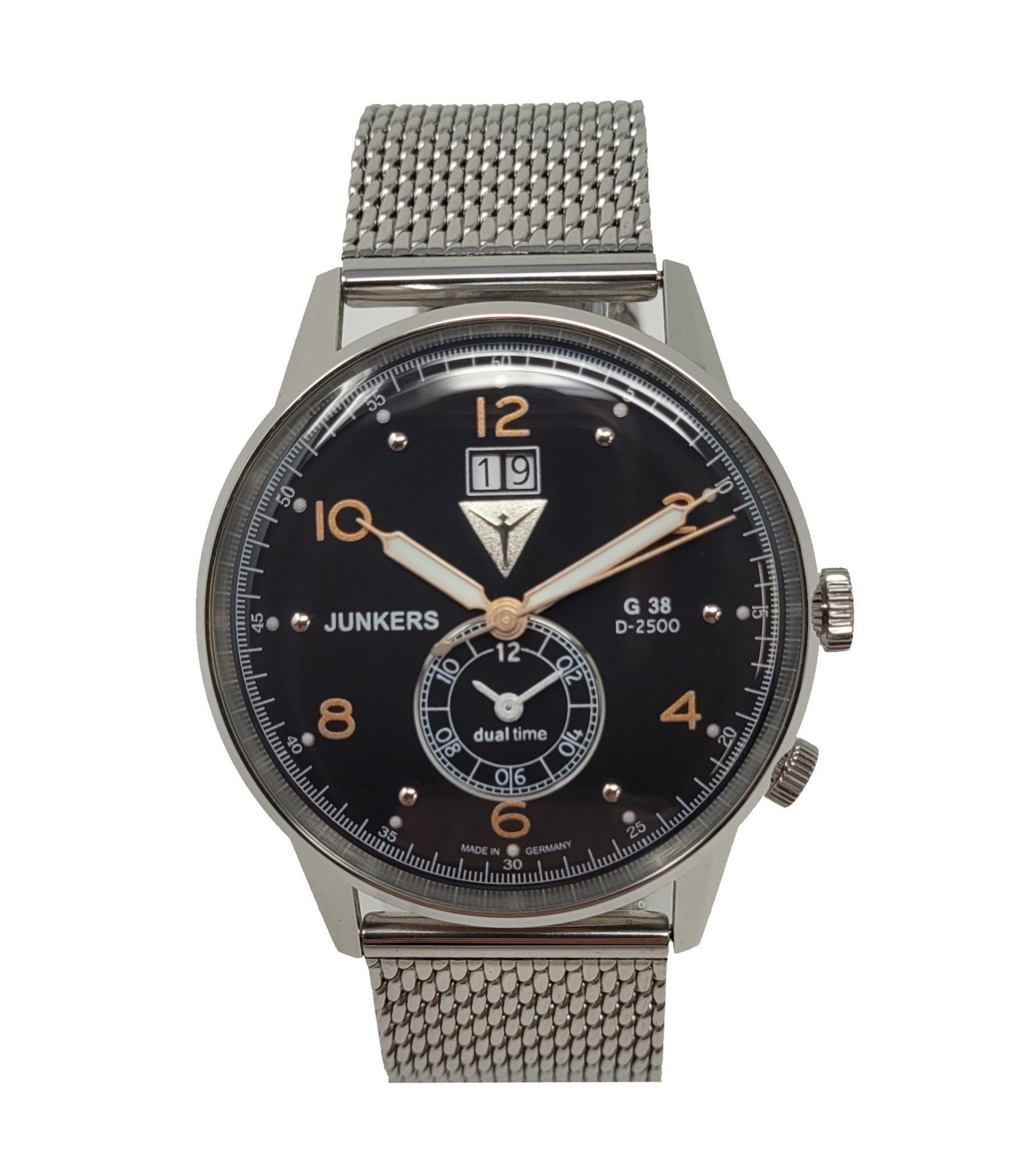 Junkers-Uhren Quarzuhr, Herren-Armbanduhr Analog Quarz 6940M-2