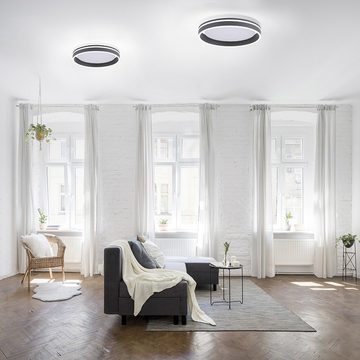 Paul Neuhaus Smarte LED-Leuchte LED Deckenleuchte rund Ø 40cm Q-Vito, Smart Home, CCT-Farbtemperaturwechsel, Dimmfunktion, Memoryfunktion, mit Leuchtmittel, CCT Lichttemperaturwechsel, dimmbar Fernbedienung