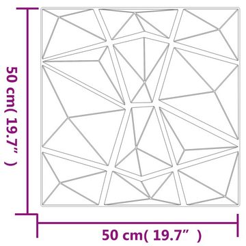 vidaXL Wandpaneel Wandpaneele 24 Stk Grün 50x50 cm EPS 6 m² Diamant