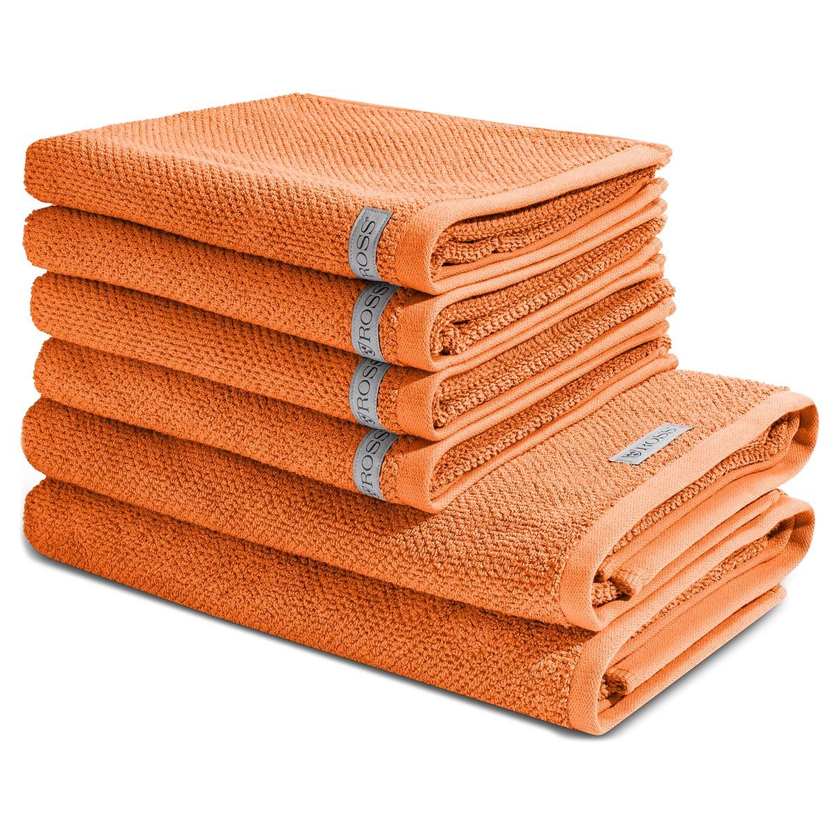 ROSS Handtuch Set Selection, Frottee (Spar-Set, 6-St), 4 X Handtuch 2 X Duschtuch im Set - Baumwolle - Saugstark