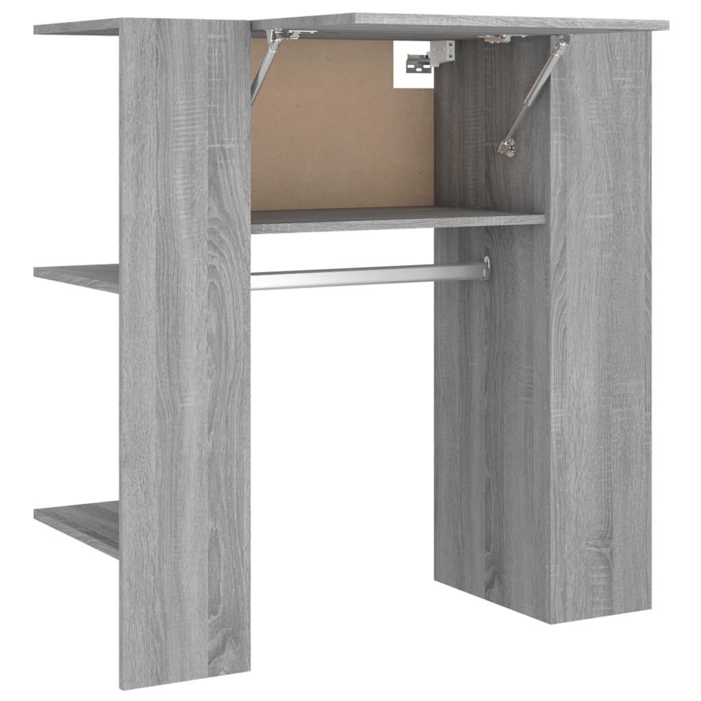 vidaXL Kompaktgarderobe Flurschrank Grau Sonoma 97,5x37x99 cm Holzwerkstoff (1-St)