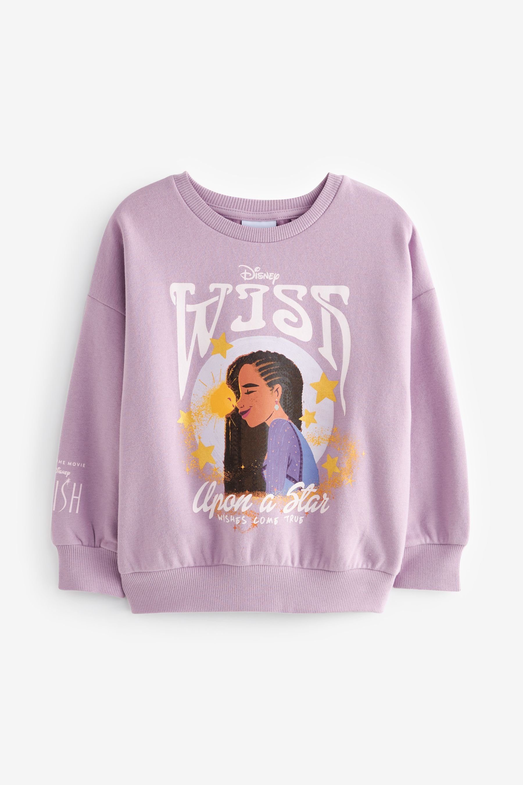 Next Sweatshirt Sweatshirt mit Rundhalsausschnitt (1-tlg) Disney Wish Purple