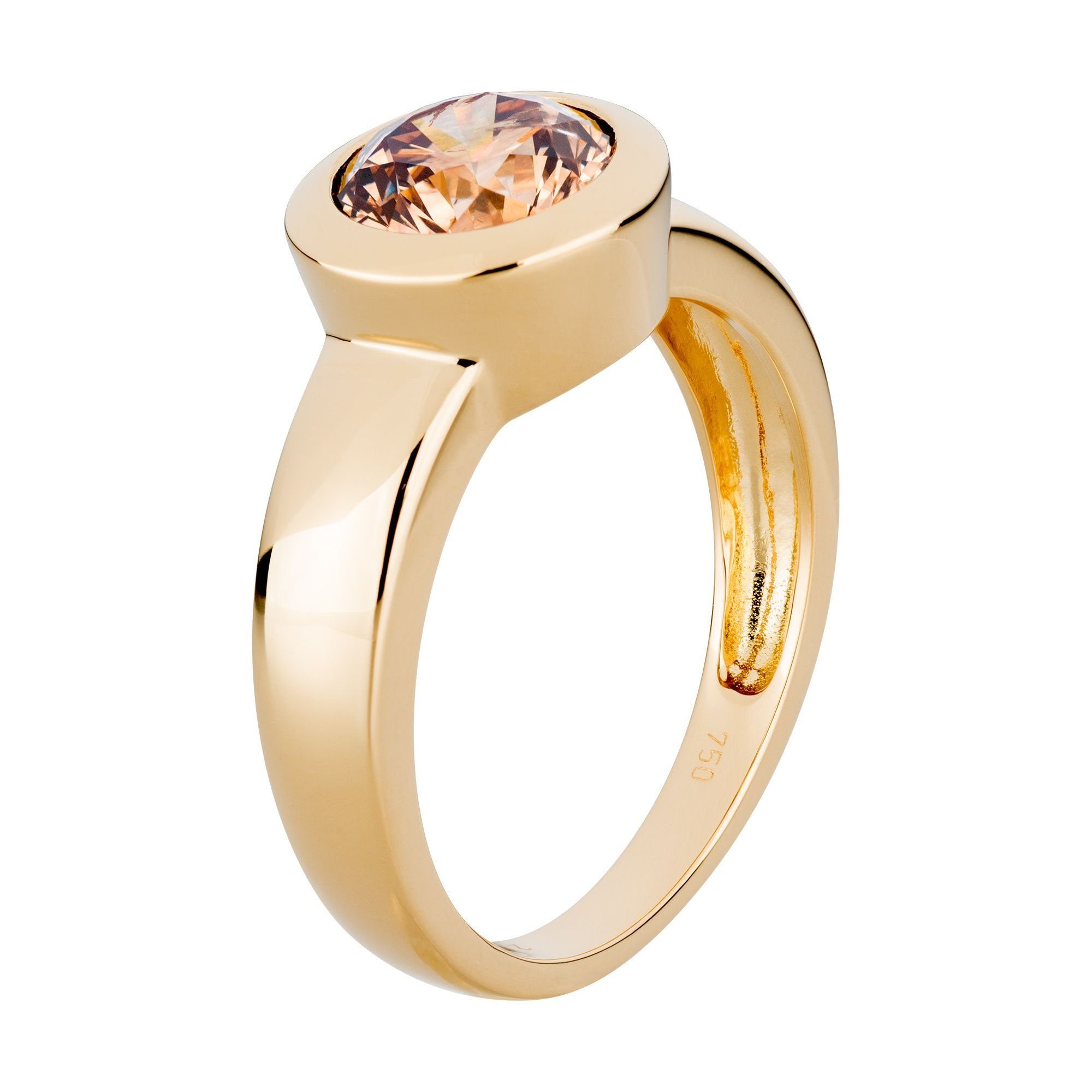 Orolino Fingerring Gold 750 mit natürlichem leicht braunen Brillant 2,0 ct. günstig online kaufen