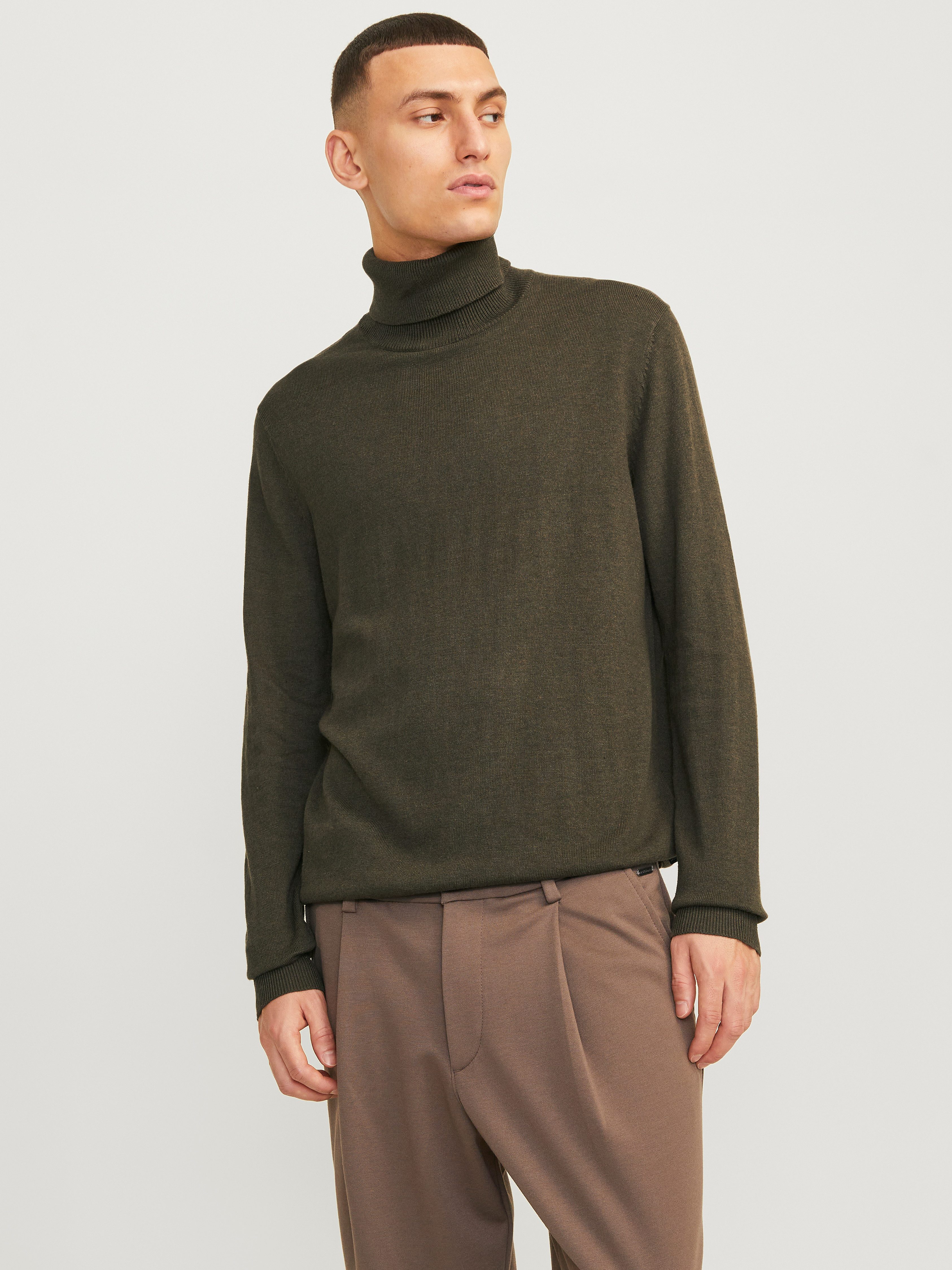 Jack & Jones Rollkragenpullover JJEEMIL KNIT ROLL NECK NOOS Baumwollmischung, regular fit